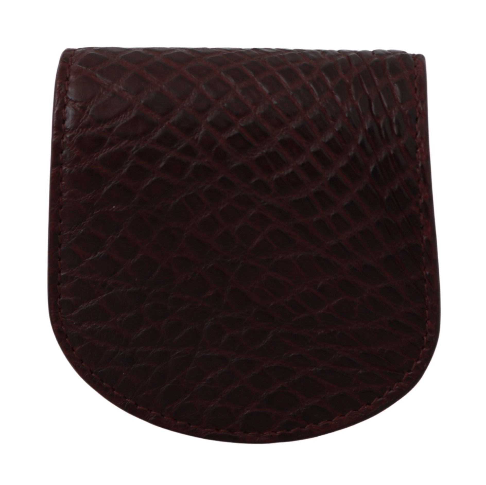 Dolce & Gabbana Brunt Kondomfodral med Pocket i Exotisk Hud