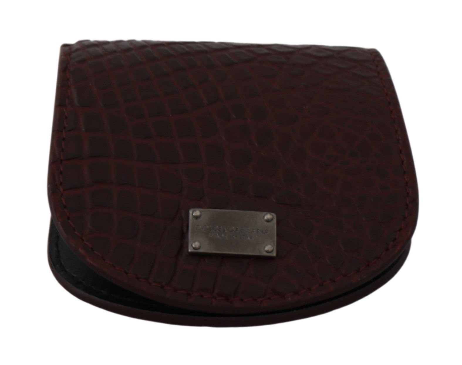Dolce & Gabbana Brunt Kondomfodral med Pocket i Exotisk Hud
