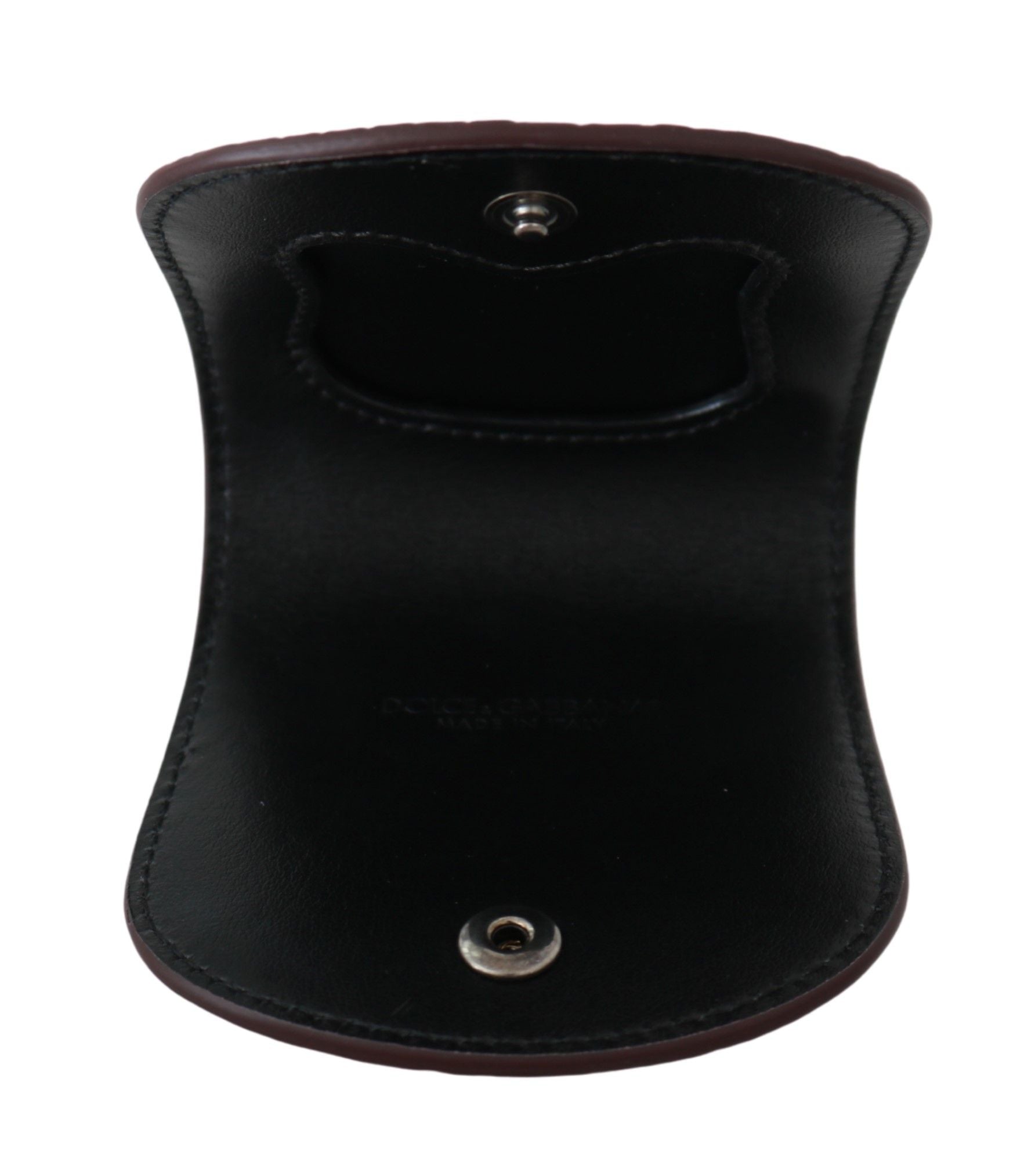 Dolce & Gabbana Brunt Kondomfodral med Pocket i Exotisk Hud