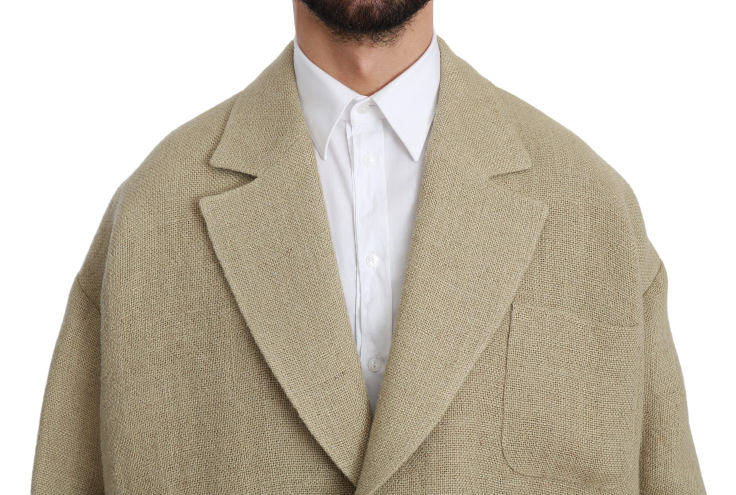 Dolce & Gabbana Beige Kavaj 100% Jute Kavaj