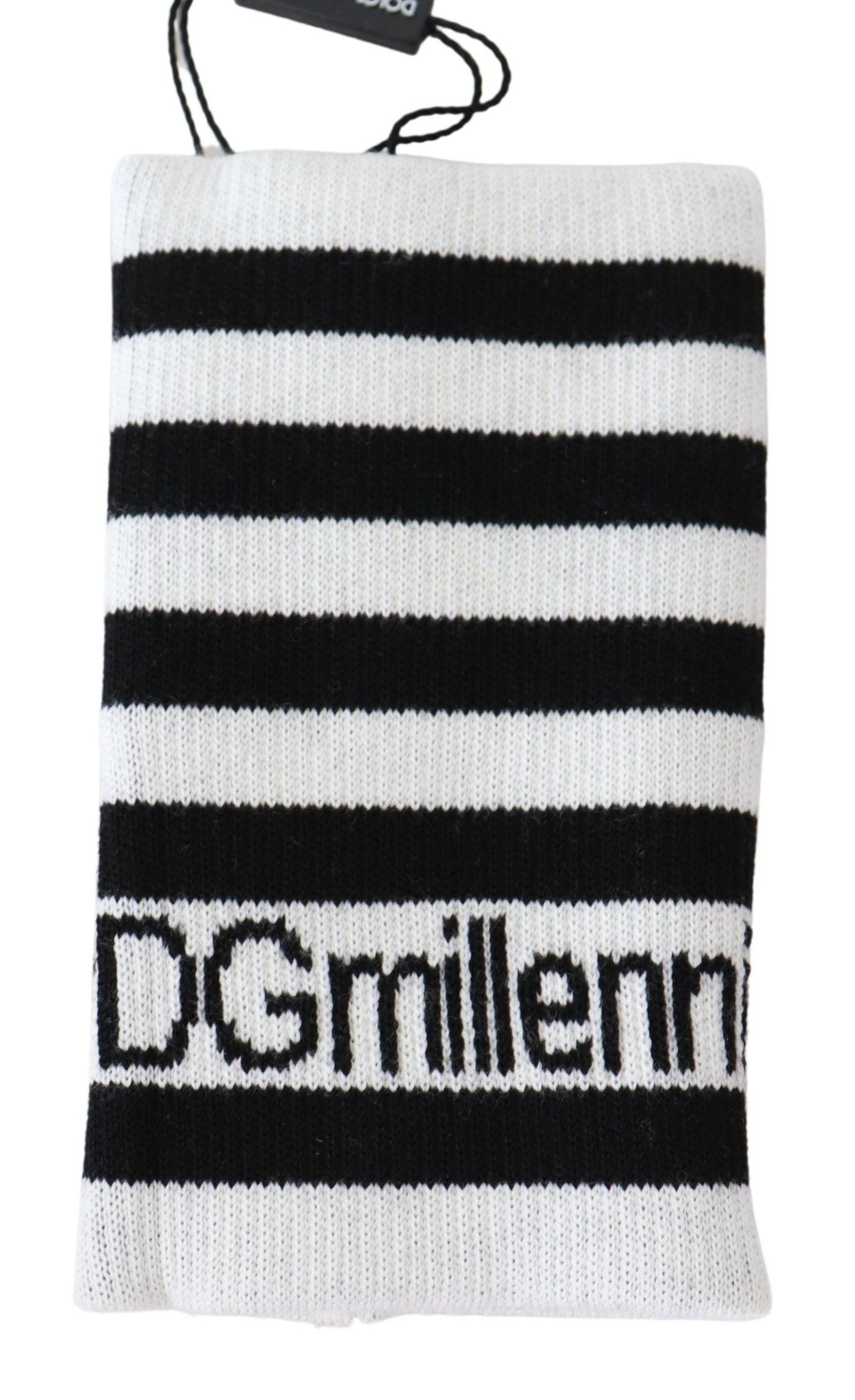 Dolce & Gabbana Svartvitt Ull DGMillennials Armband