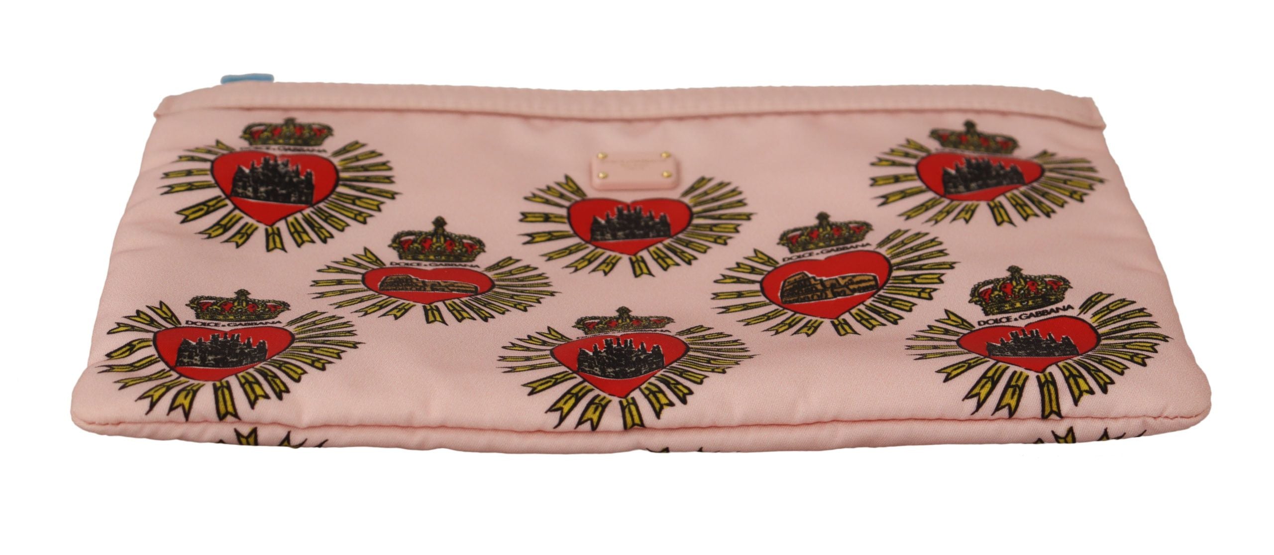Dolce & Gabbana Kuvertväska Rosa D&G Logo Devotion Hjärta Necessär Plånbok