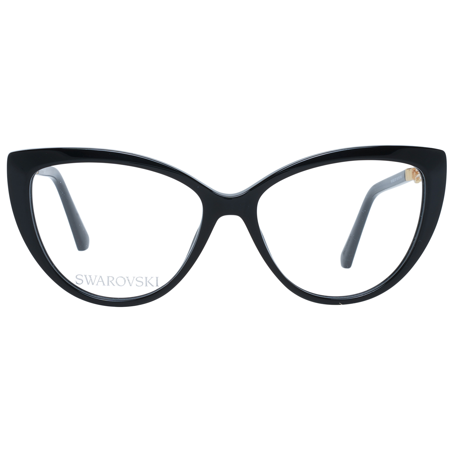 Swarovski eleganta svarta designerglasögon med kattögon