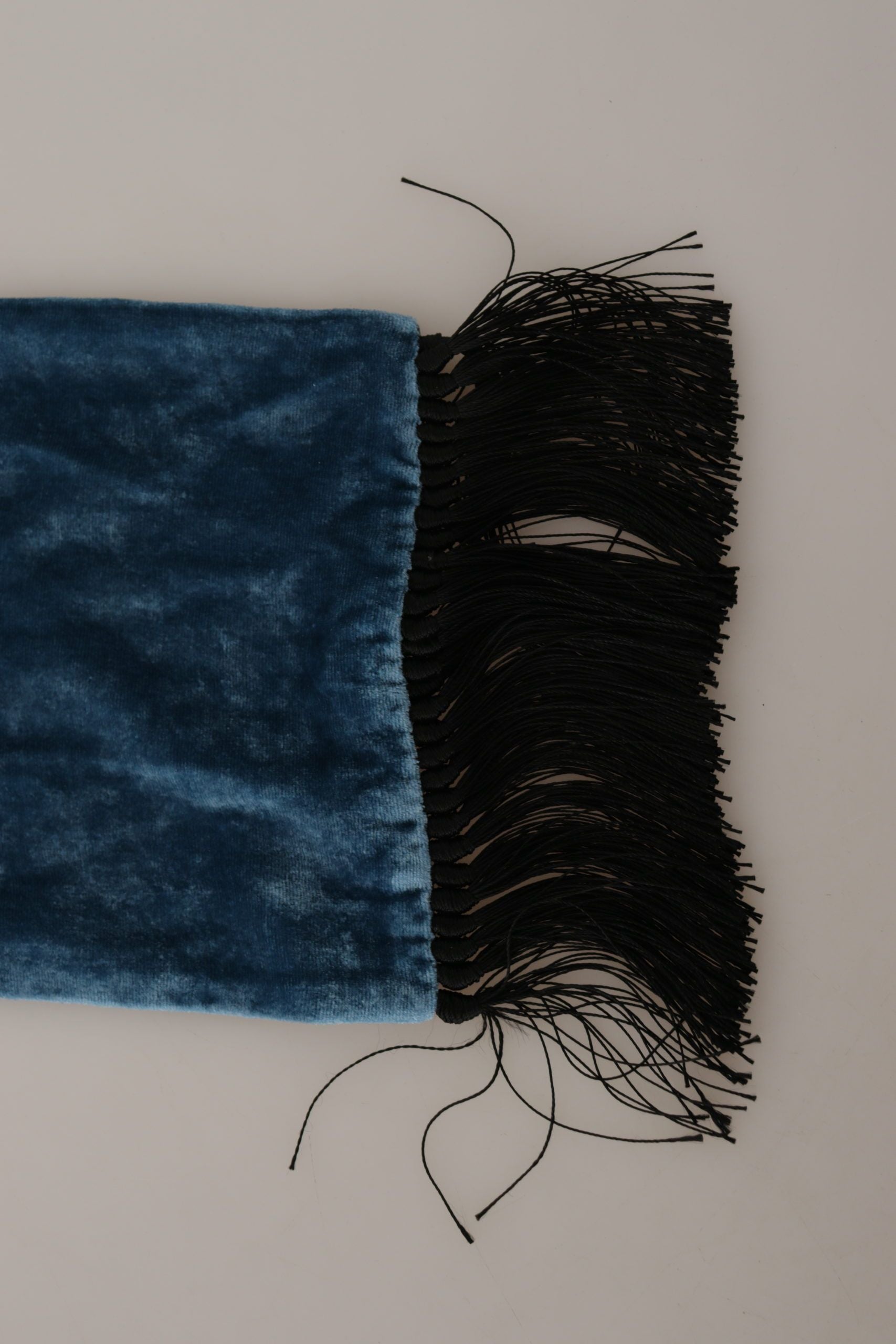 Dolce & Gabbana Blue Velvet Solid Neck Warmer Men&