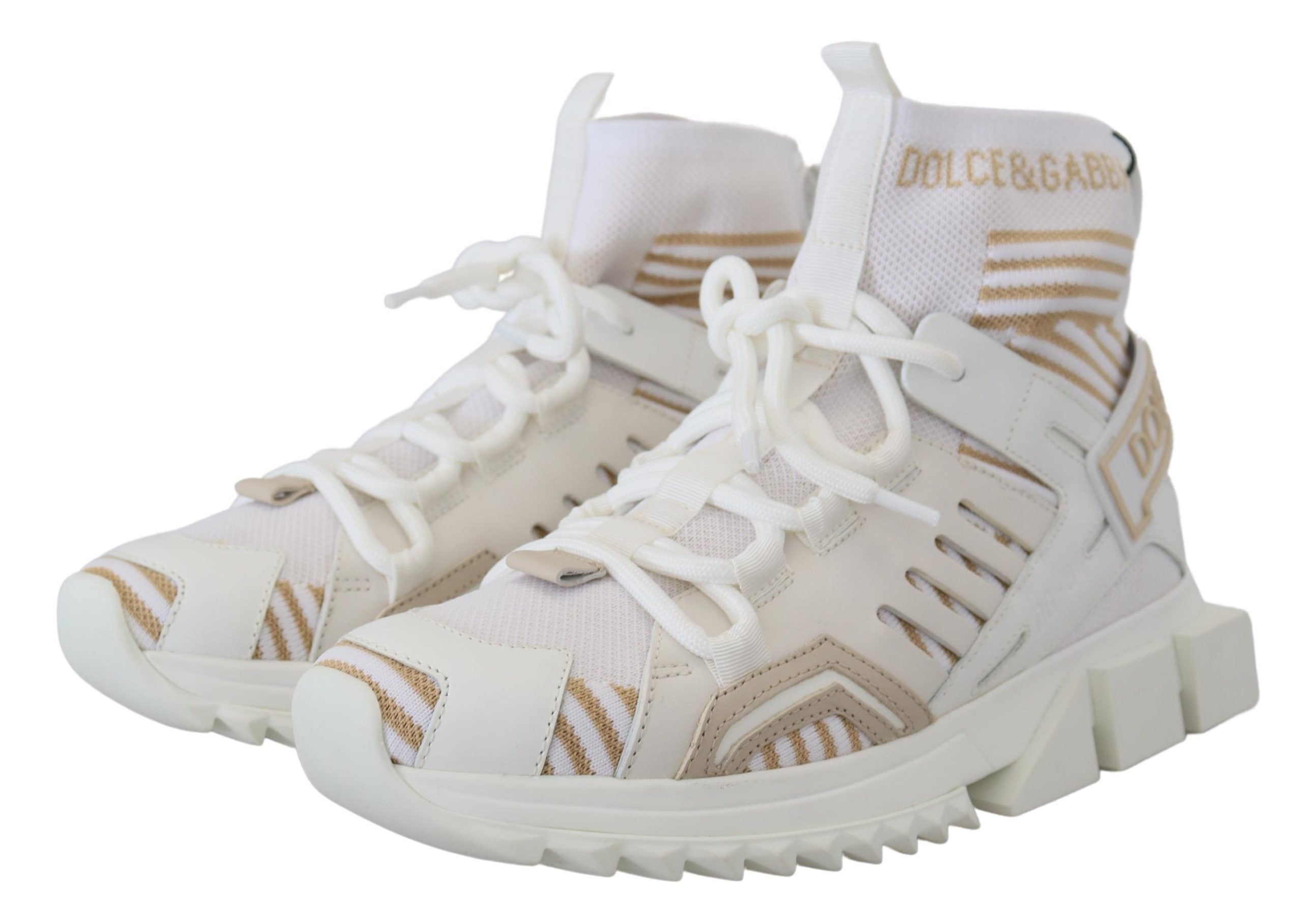 Dolce & Gabbana Vita Beige Sorrento Sneakers Skor