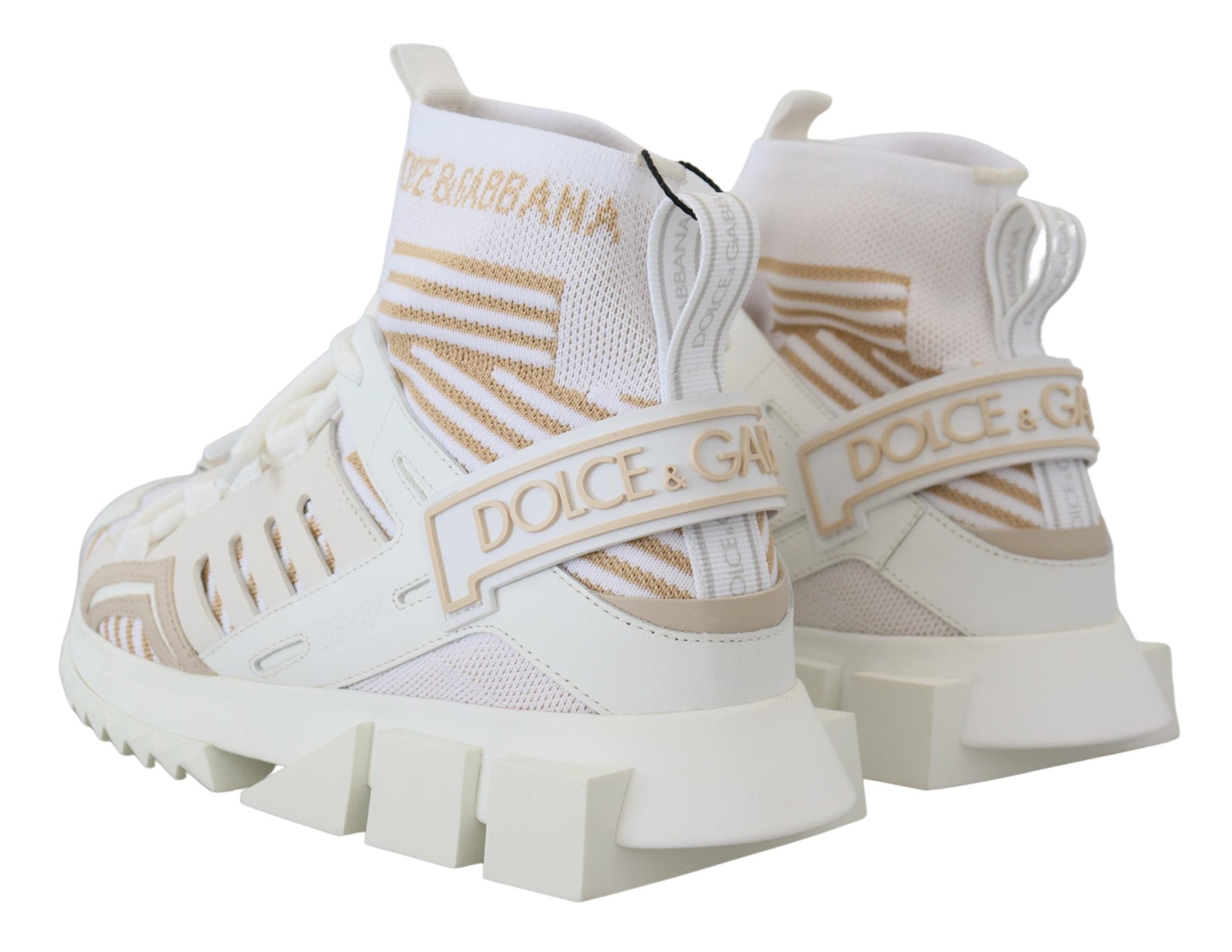 Dolce & Gabbana Vita Beige Sorrento Sneakers Skor