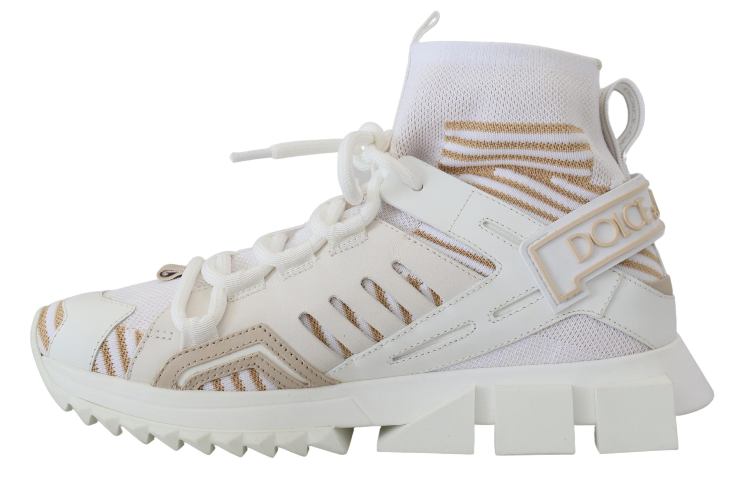Dolce & Gabbana Vita Beige Sorrento Sneakers Skor