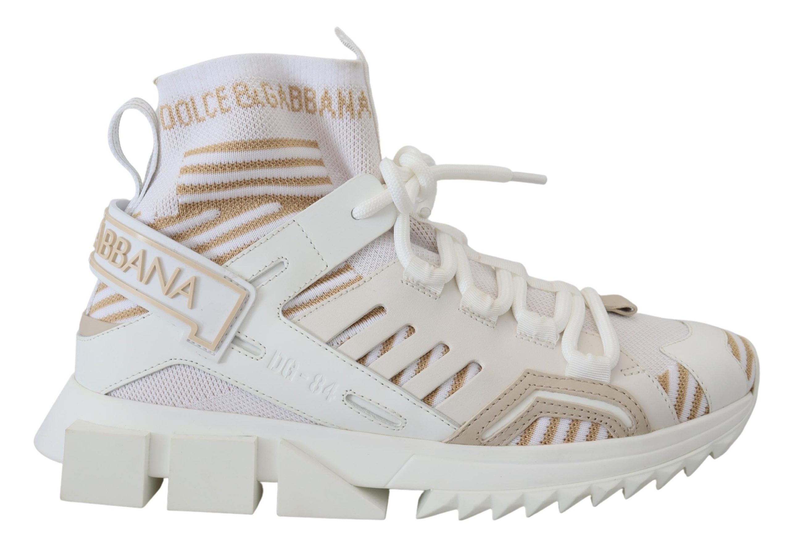 Dolce & Gabbana Vita Beige Sorrento Sneakers Skor