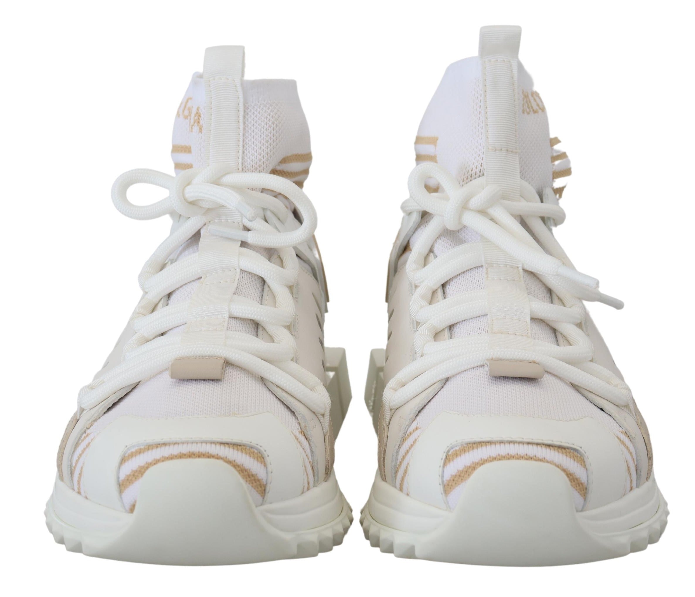 Dolce & Gabbana Vita Beige Sorrento Sneakers Skor