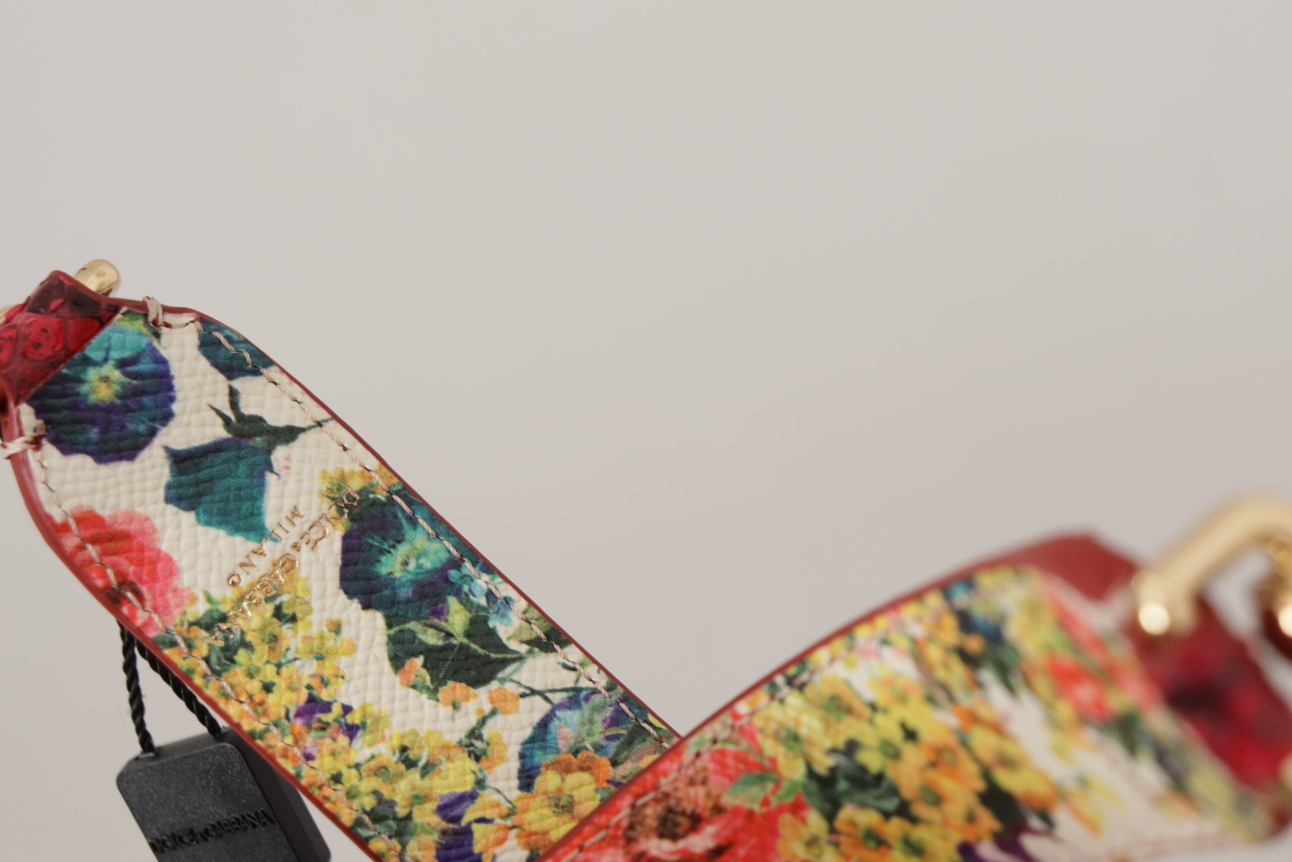 Dolce & Gabbana Röd Exotisk Läderkristall Vändbar Axelrem