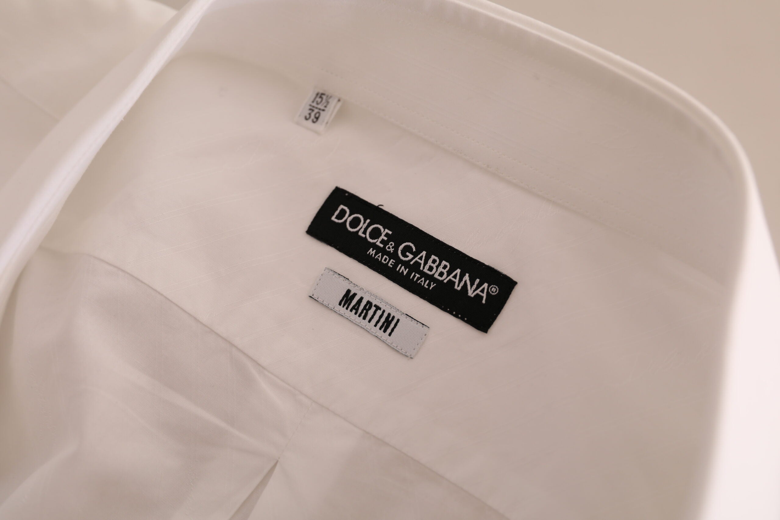 Dolce & Gabbana Vit MARTINI Bomullsskjorta med formell klänning
