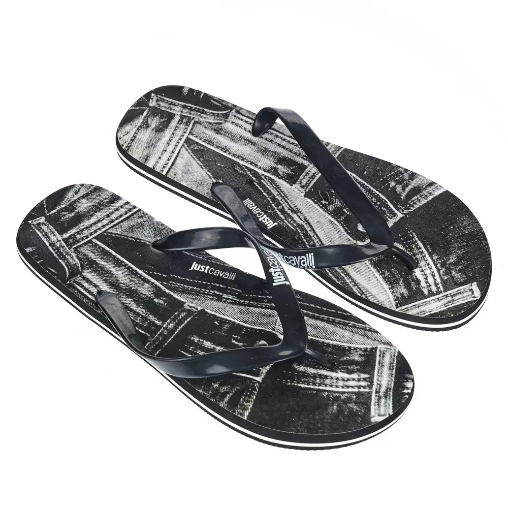 Just Cavalli Svarta EVA Herrsandaler