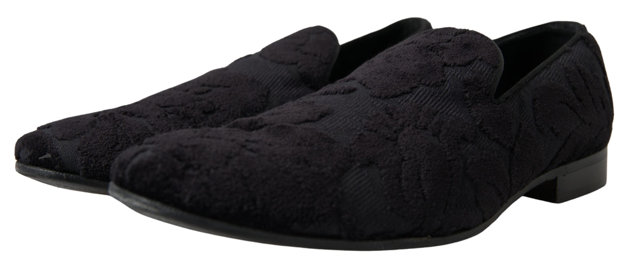 Dolce & Gabbana svarta brokadloafers formella skor