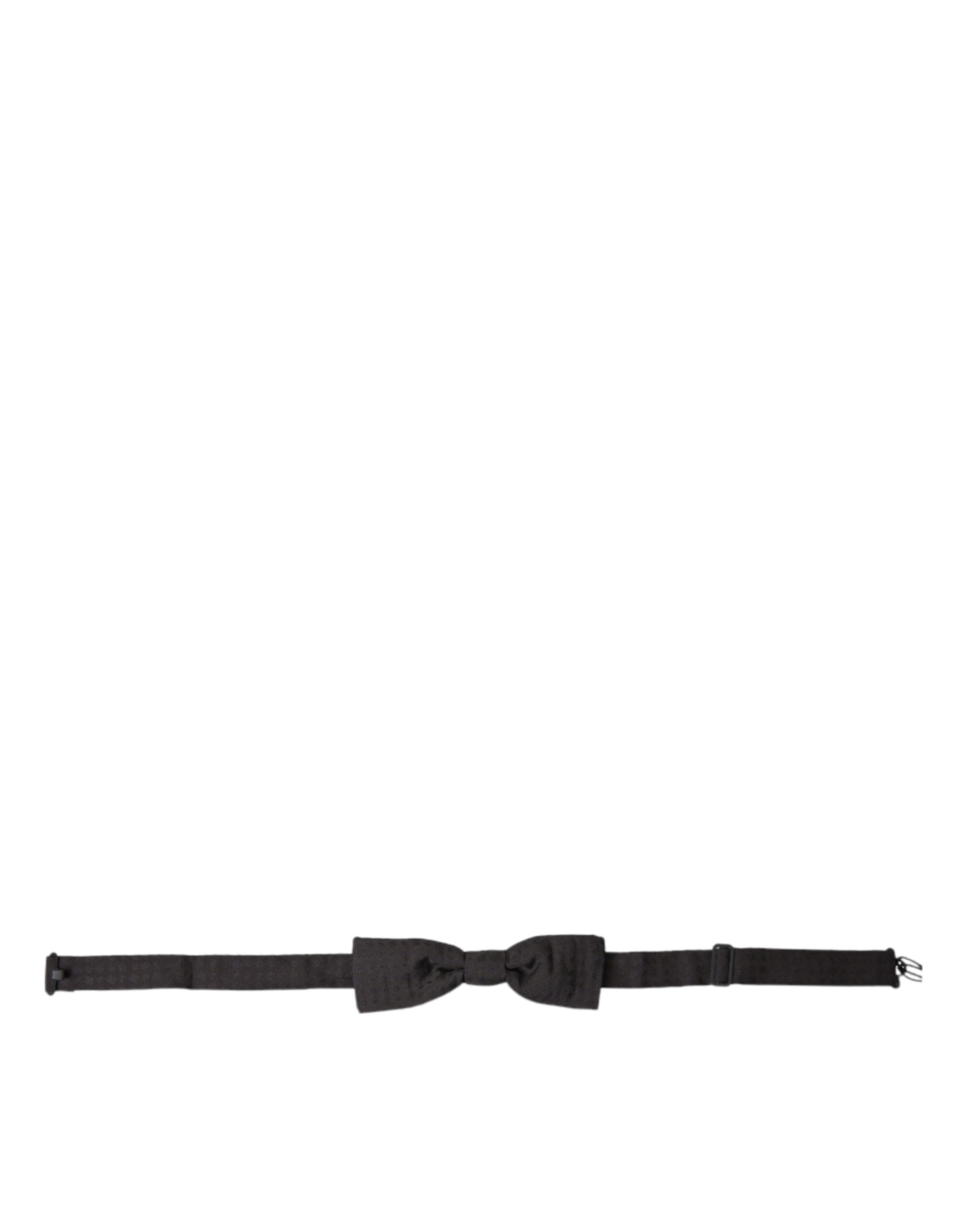 Dolce & Gabbana Brun Fantasy Siden Justerbar Halsringning Herrfluga Papillon