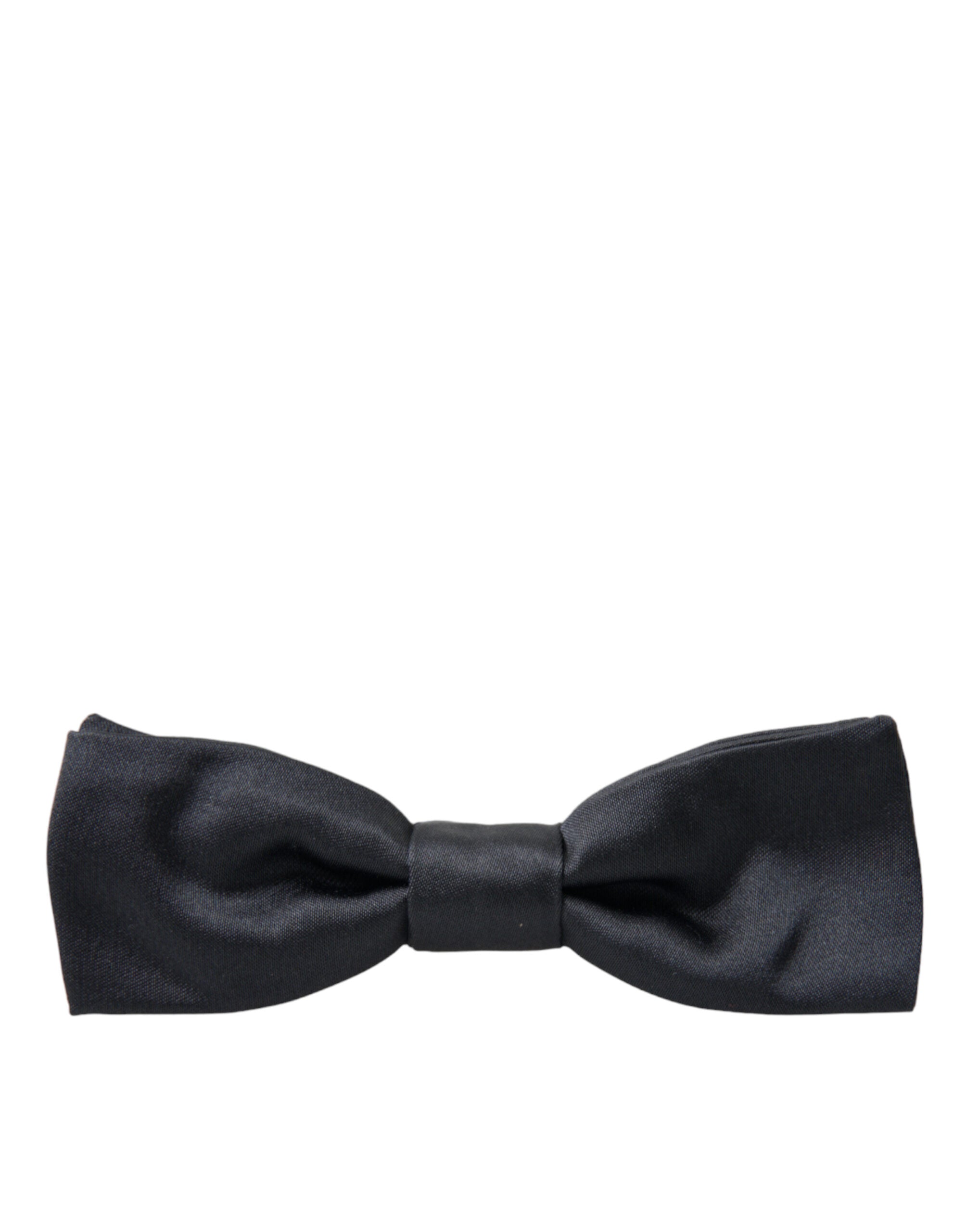 Dolce & Gabbana Mörkgrå Siden Justerbar Halsringning Herrfluga Papillon