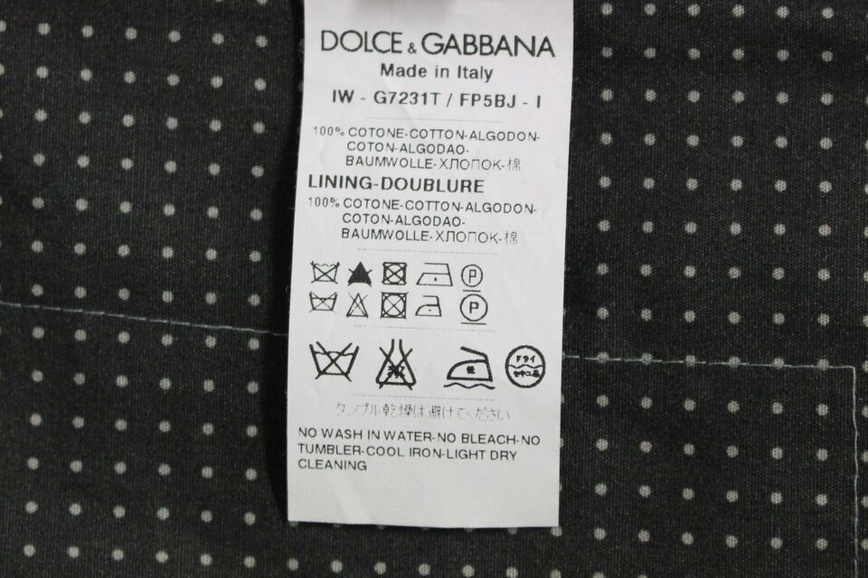 Dolce & Gabbana Grå Polka Dot Klänning Väst Gilet Weste