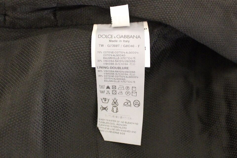 Dolce & Gabbana svart klänningsväst i bomullsblandning