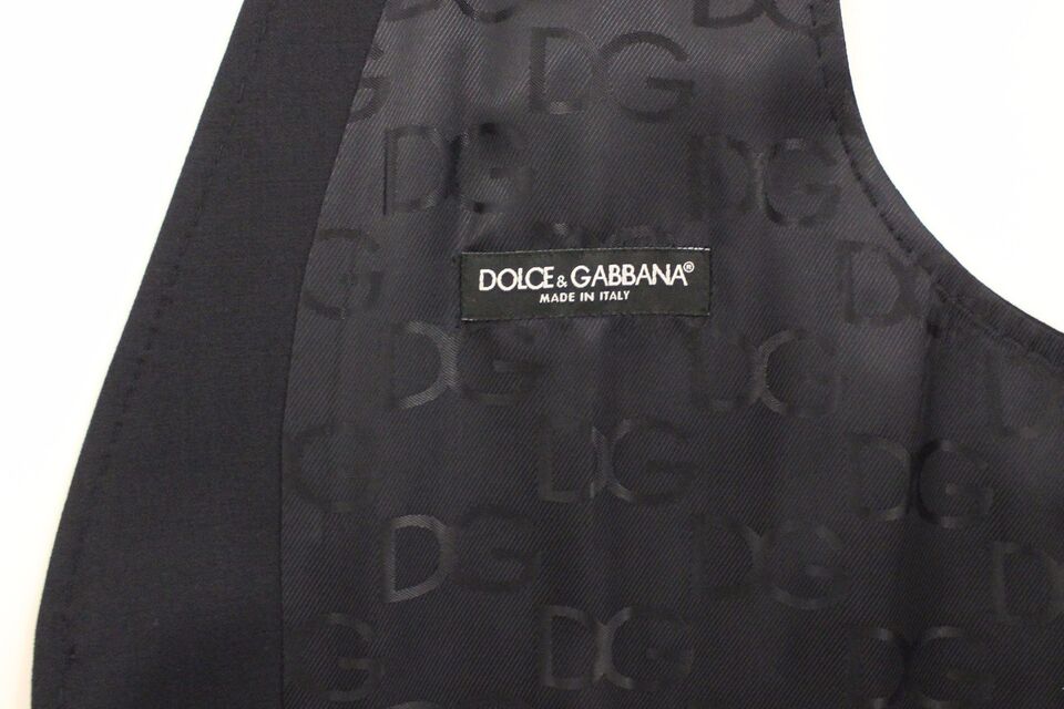 Dolce & Gabbana Blå Bomullsstretchig Klänning Västkavaj