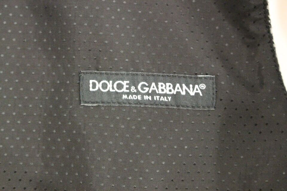Dolce & Gabbana Grå bomullsblandad väst med logotyp