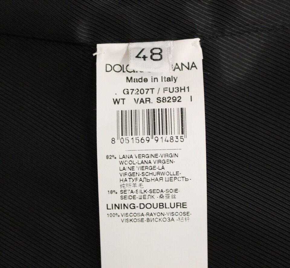 Dolce & Gabbana Grå Ull Sidenklänning Väst Väst