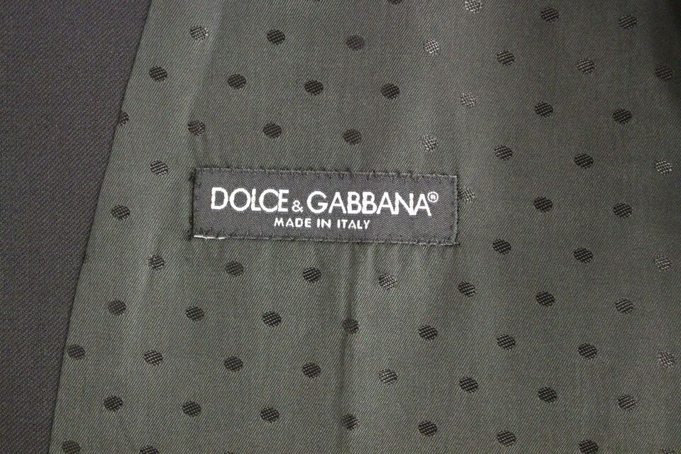 Dolce & Gabbana Svart Ull Formell Klänning Väst Väst