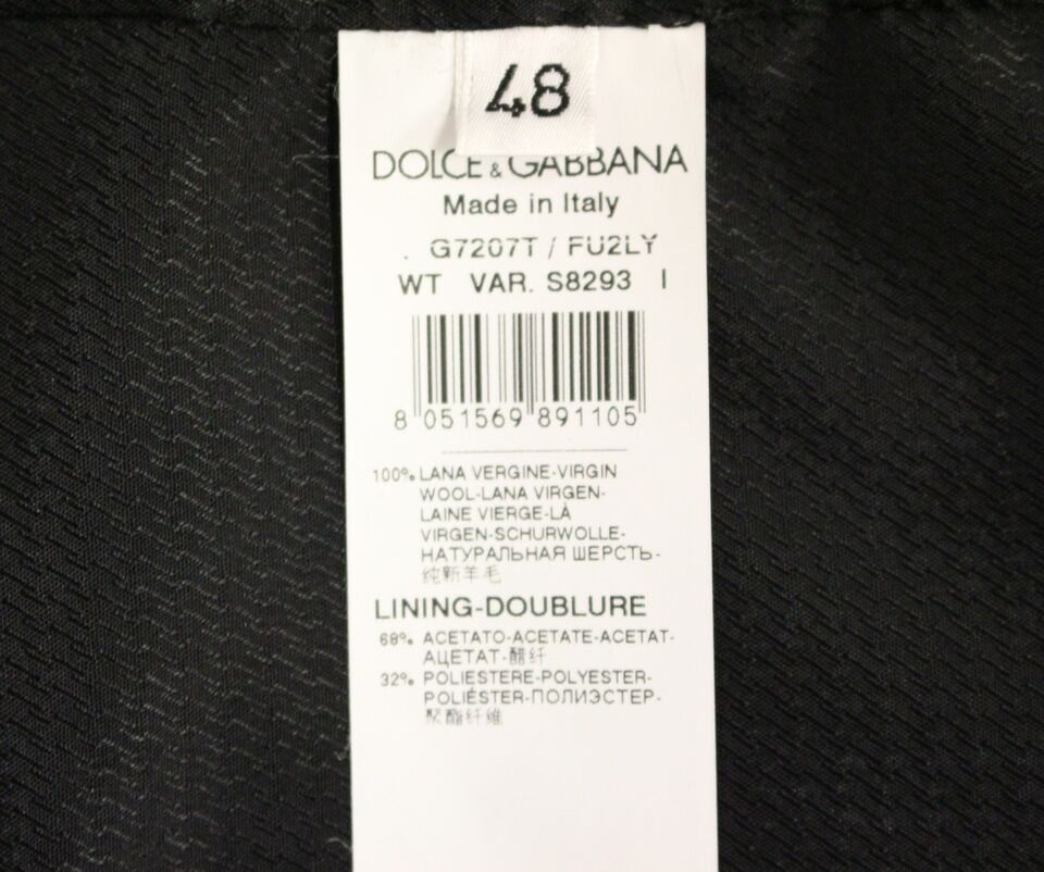 Dolce & Gabbana Grå Ull Formell Klänning Väst Väst