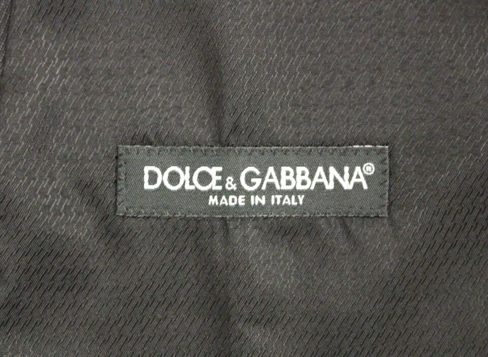 Dolce & Gabbana Grå Ull Formell Klänning Väst Väst