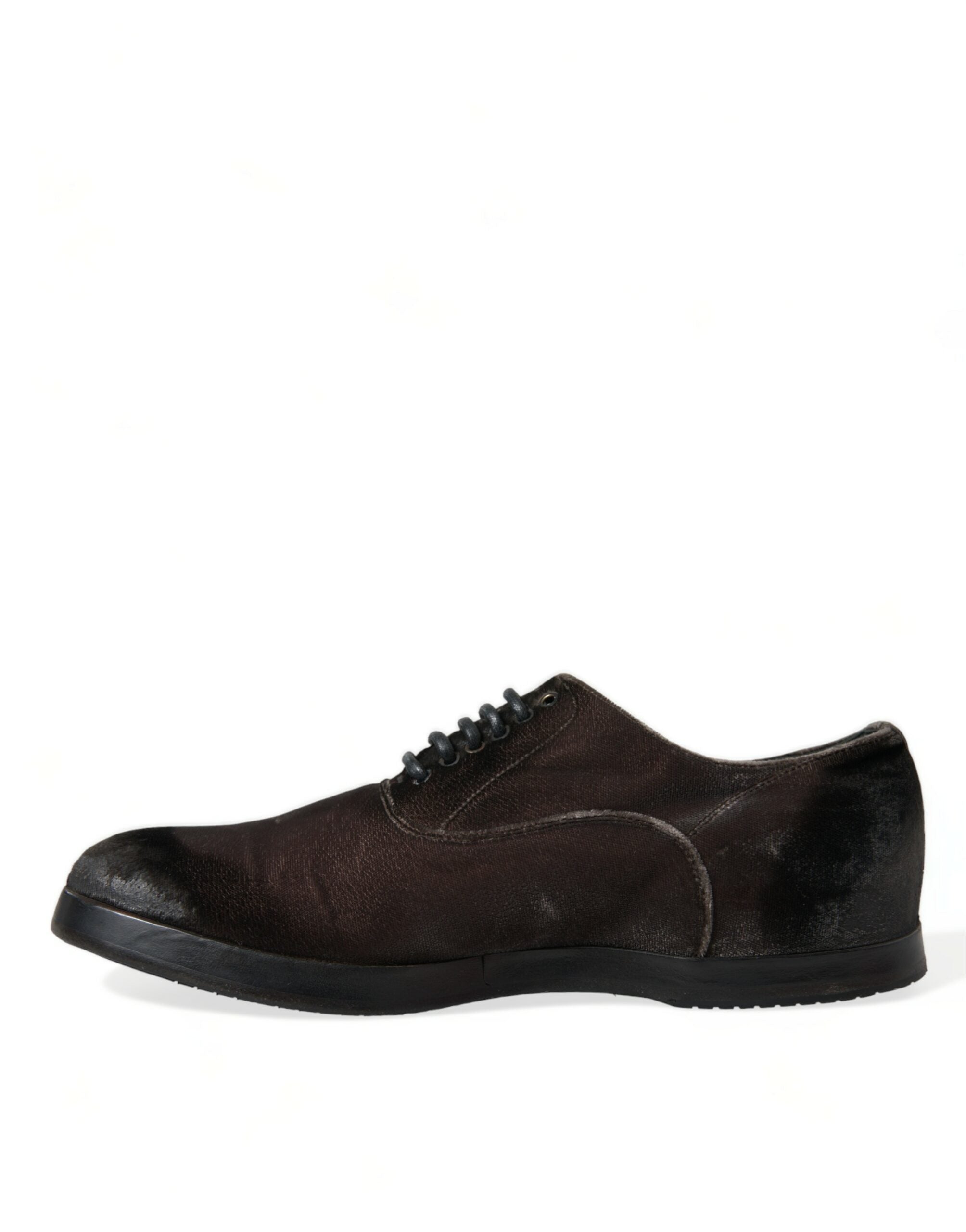 Dolce & Gabbana Bruna Sammet Herrskor Med Snörning Oxford