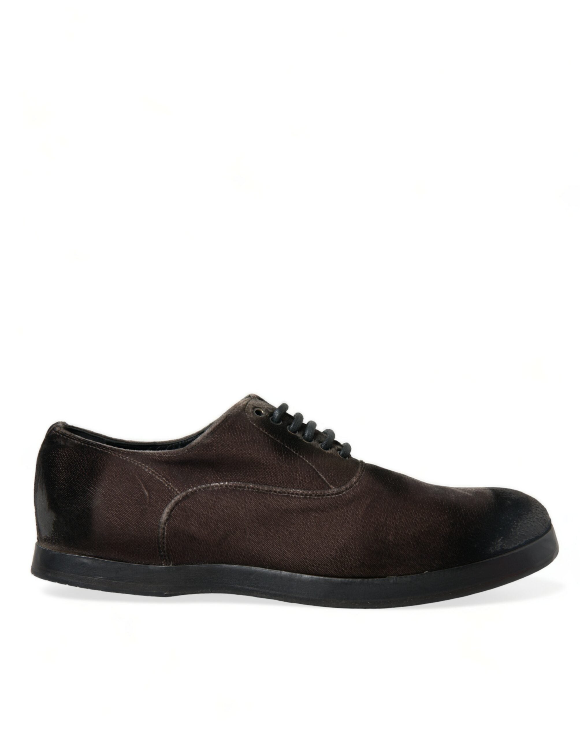 Dolce & Gabbana Bruna Sammet Herrskor Med Snörning Oxford