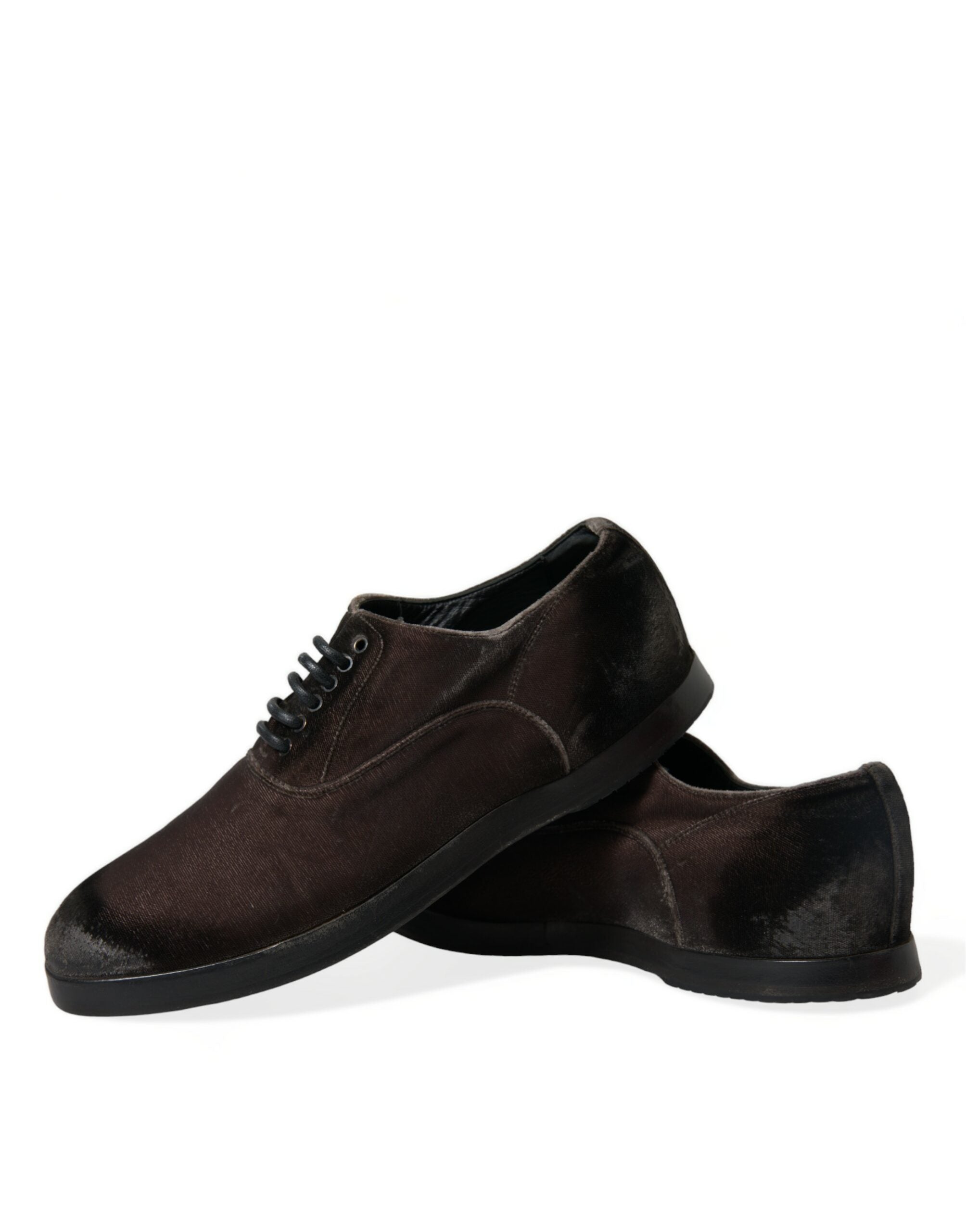 Dolce & Gabbana Bruna Sammet Herrskor Med Snörning Oxford
