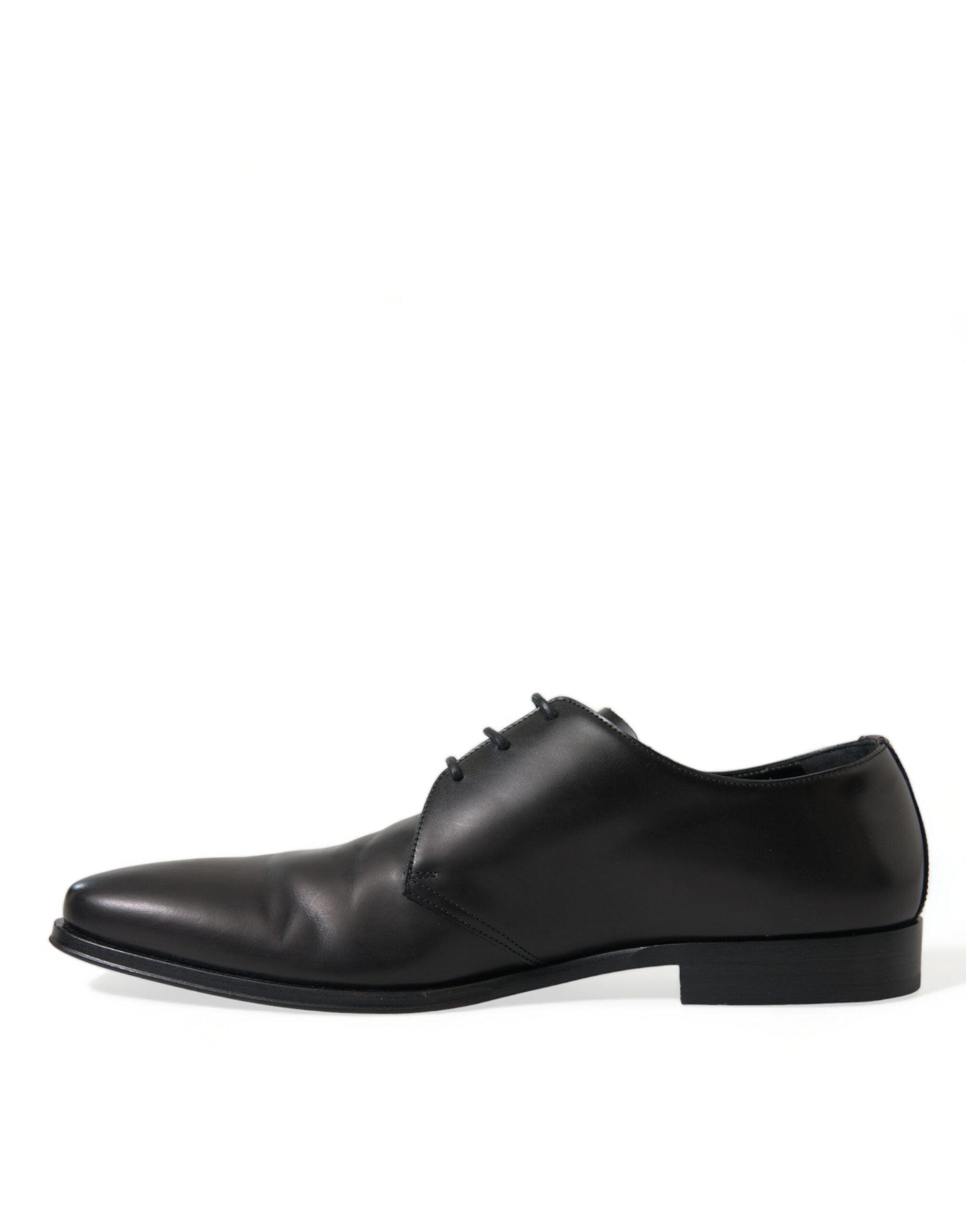 Dolce & Gabbana Svarta Läderskor Med Snörning Formella Derbyskor