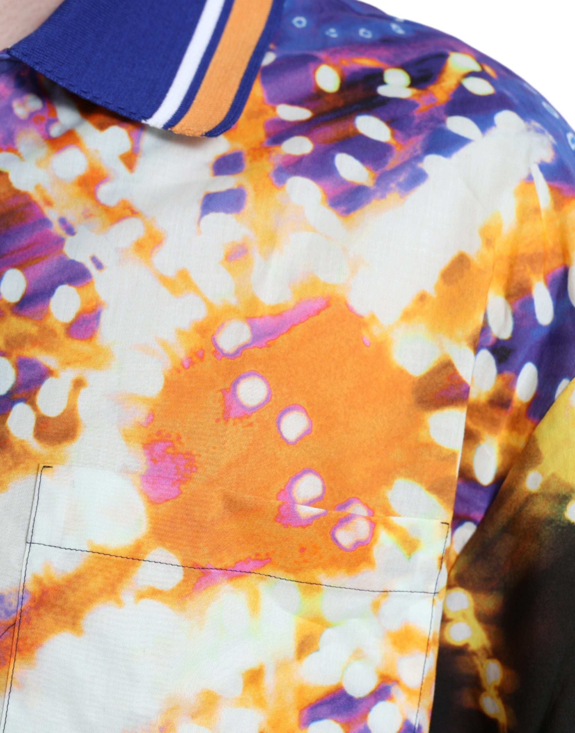 Dolce & Gabbana Multicolor Luminarie Print bomull Casual Shirt