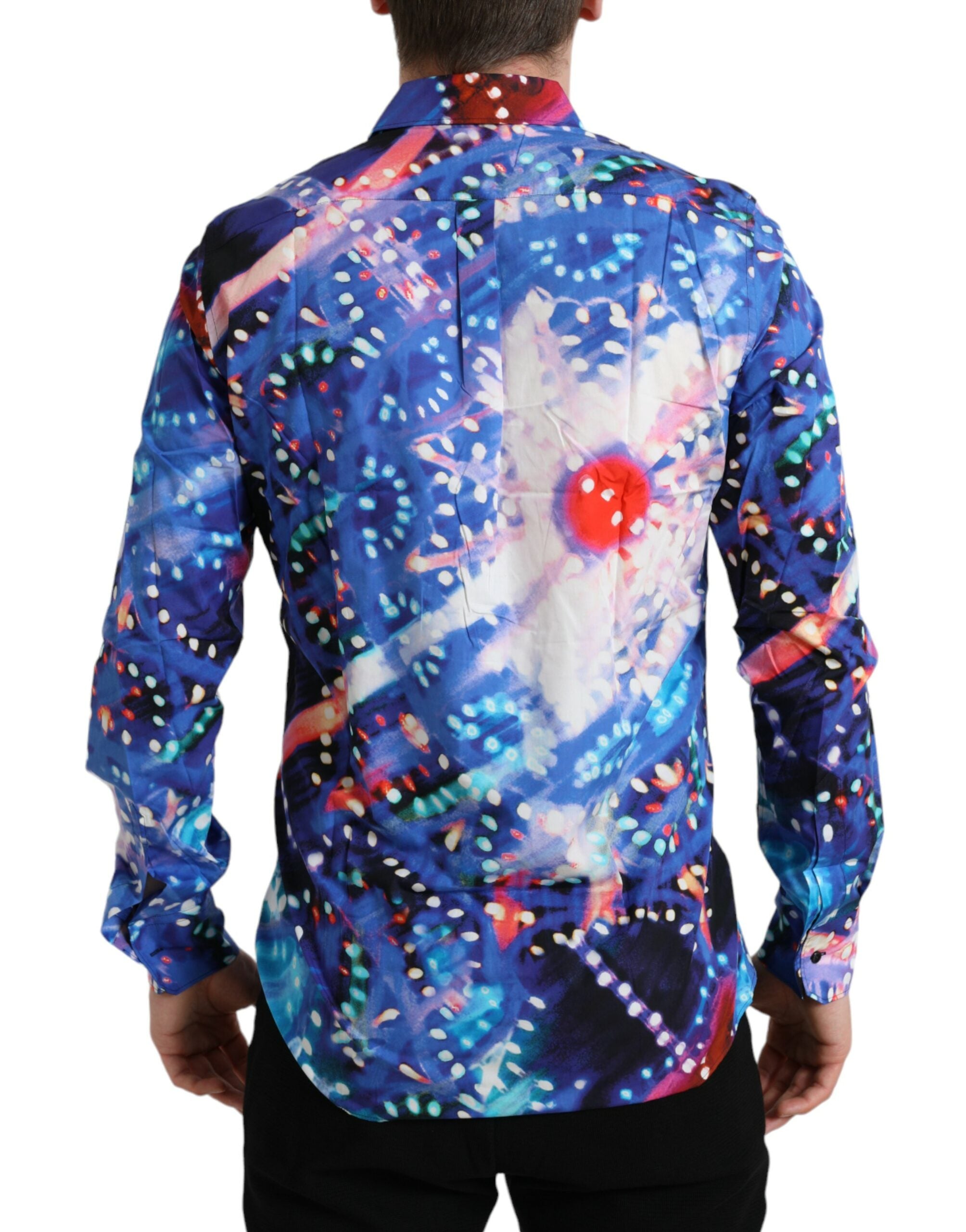 Dolce & Gabbana Multicolor Luminarie Slim MARTINI-skjorta