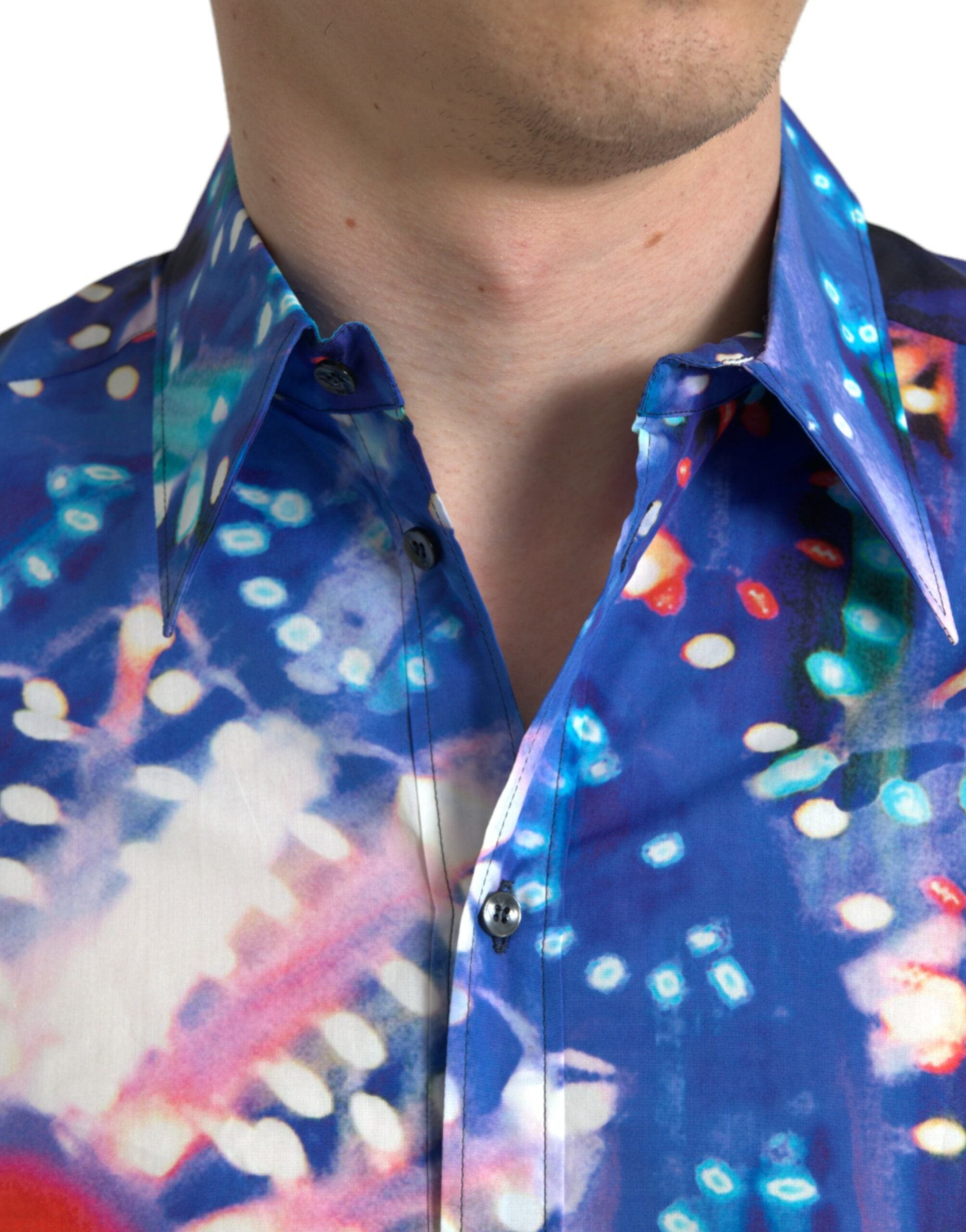 Dolce & Gabbana Multicolor Luminarie Slim MARTINI-skjorta