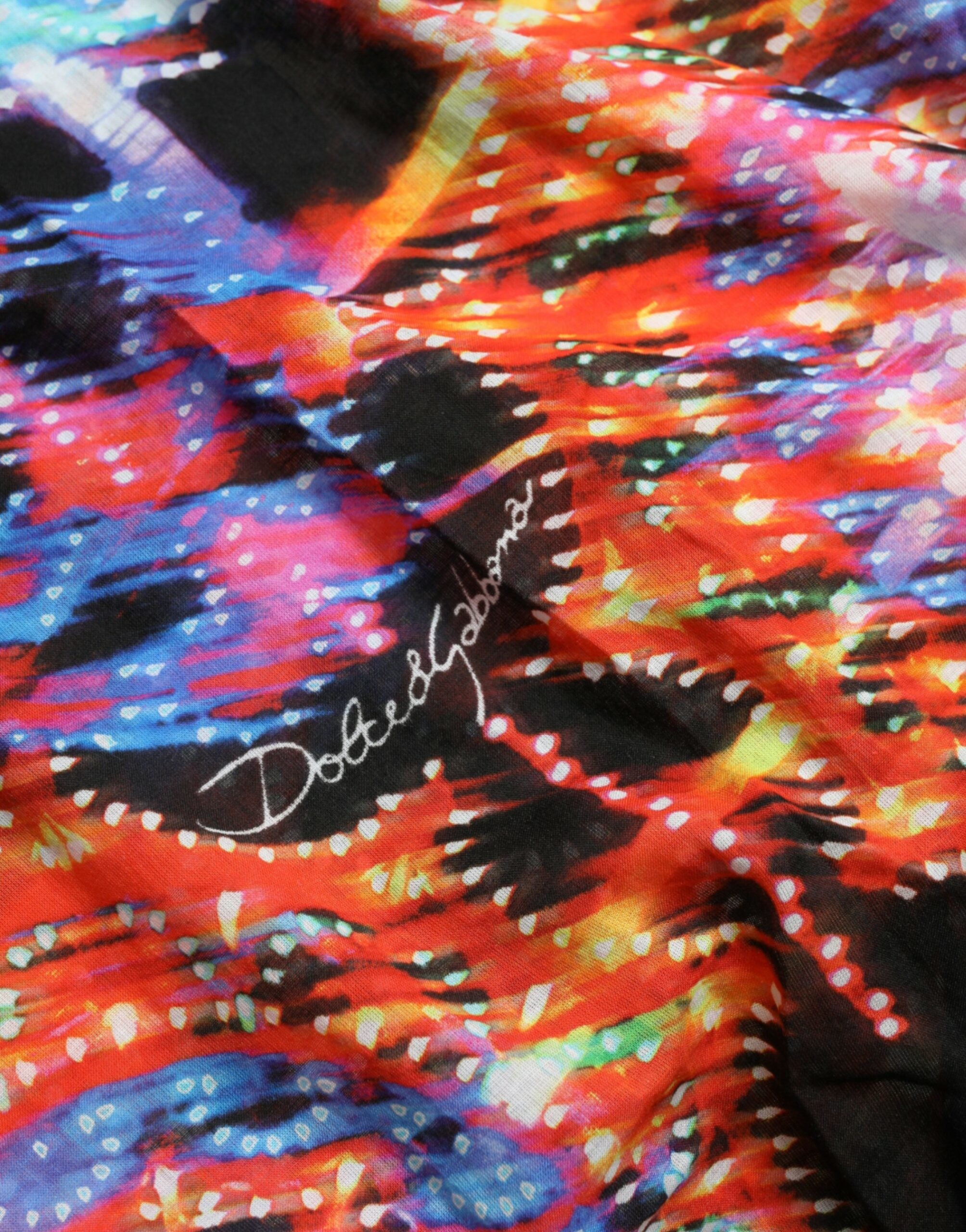 Dolce & Gabbana Multicolor Luminarie Print bomull T-shirt