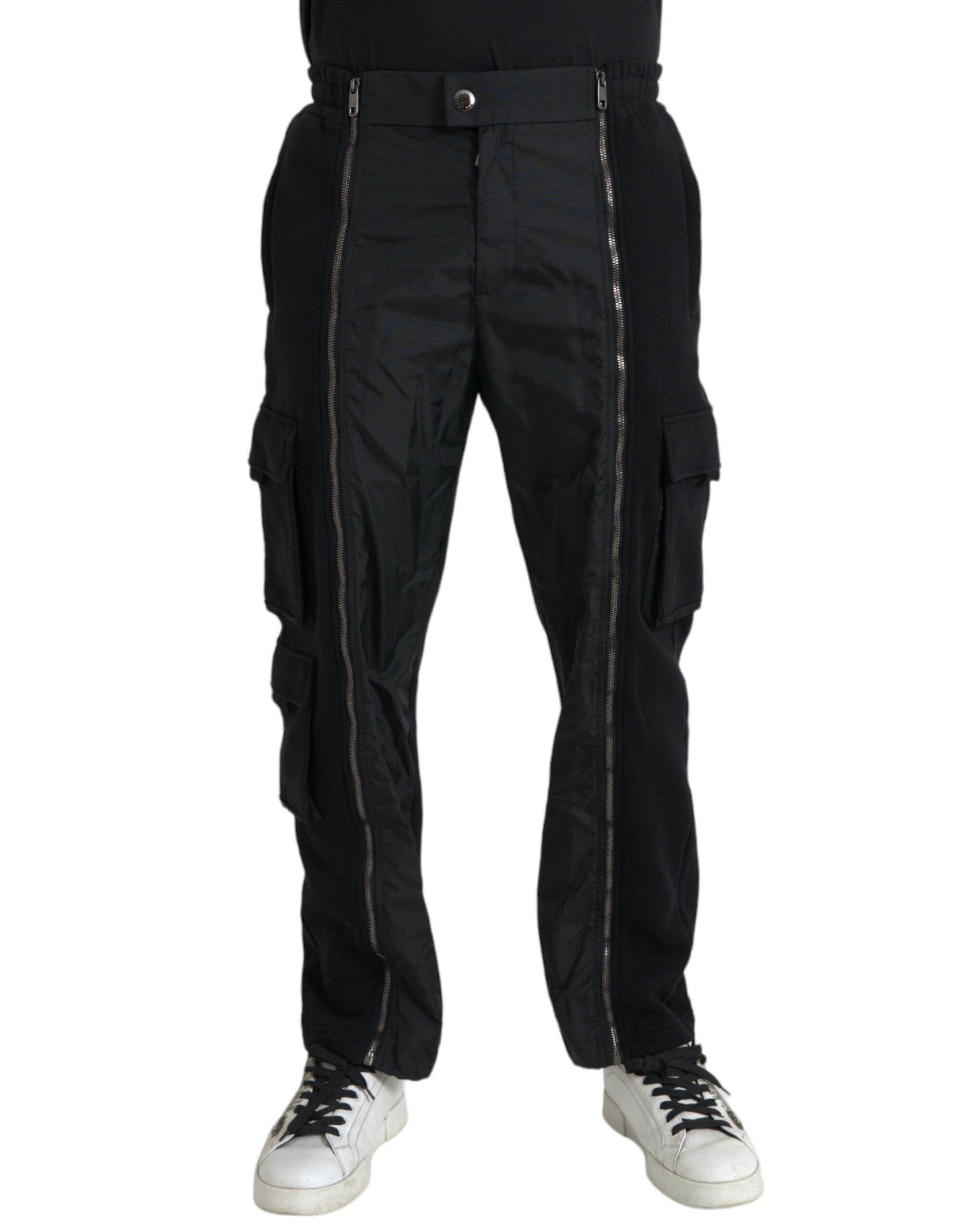 Dolce & Gabbana svarta skinny byxor i bomullsblandning