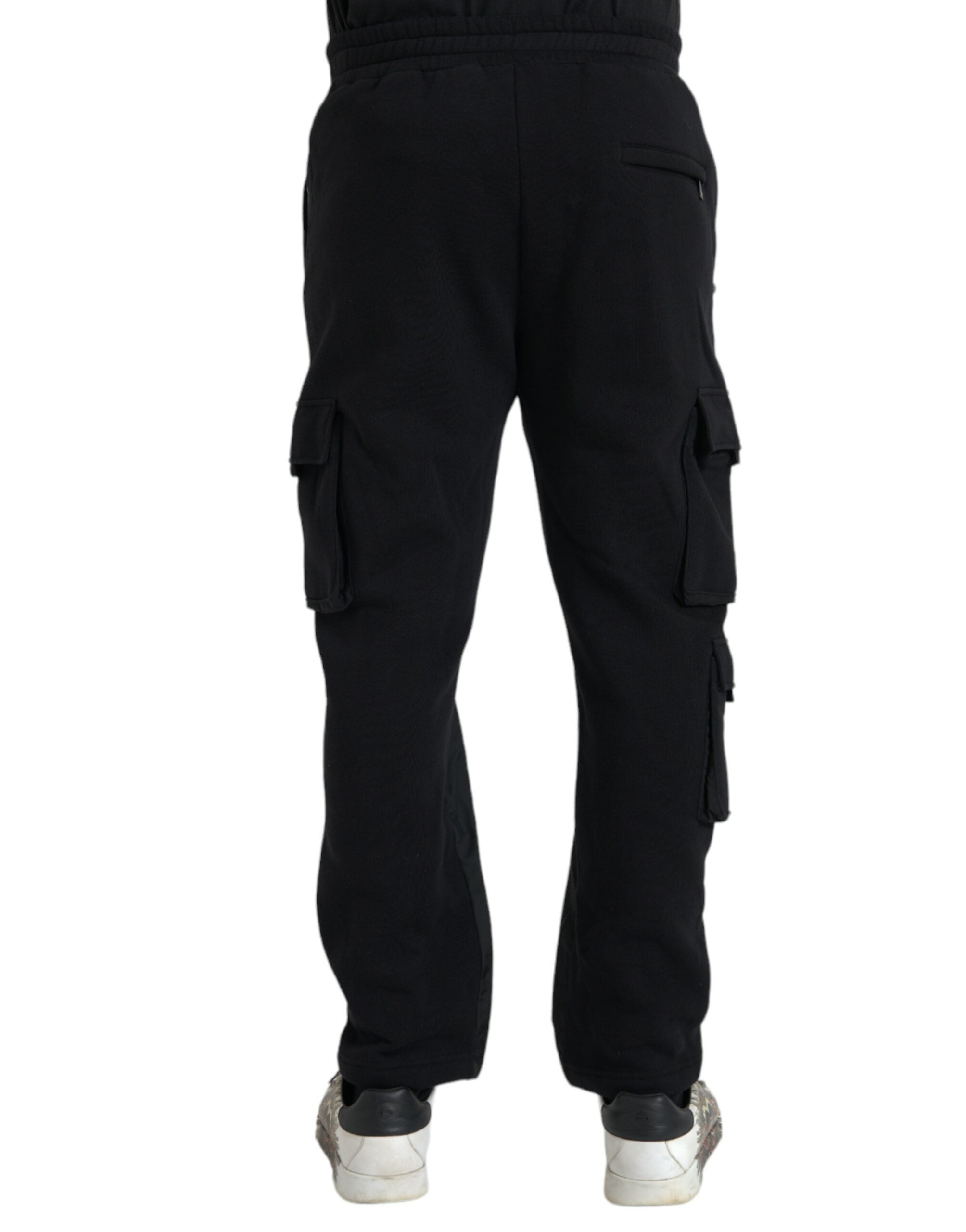 Dolce & Gabbana svarta skinny byxor i bomullsblandning