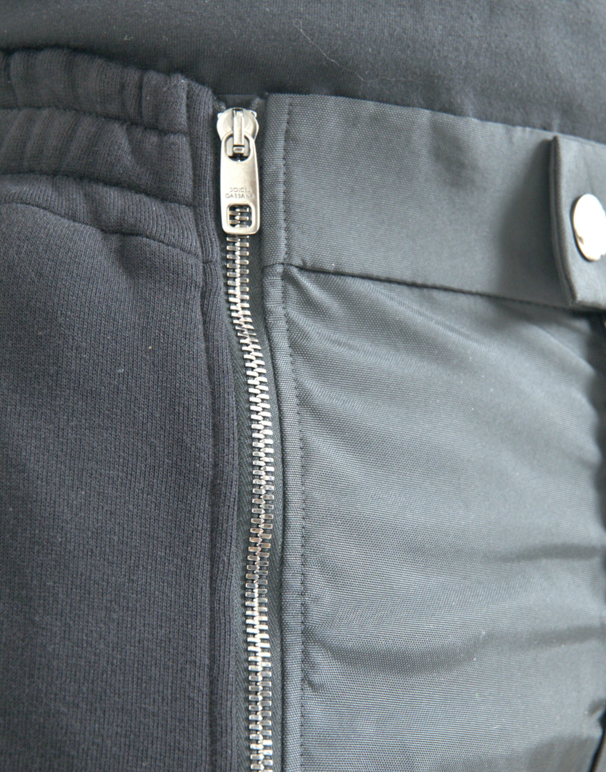 Dolce & Gabbana svarta skinny byxor i bomullsblandning
