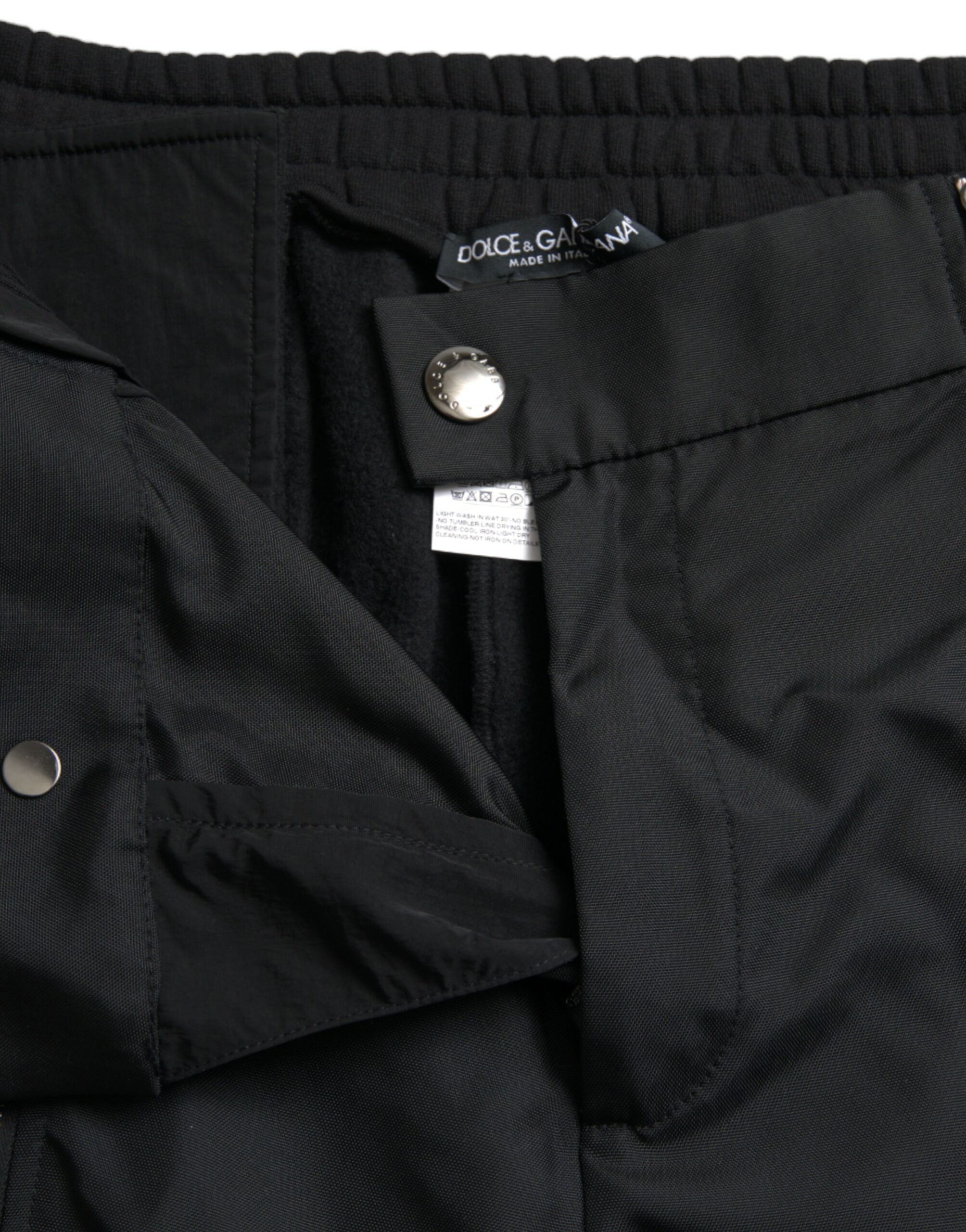 Dolce & Gabbana svarta skinny byxor i bomullsblandning