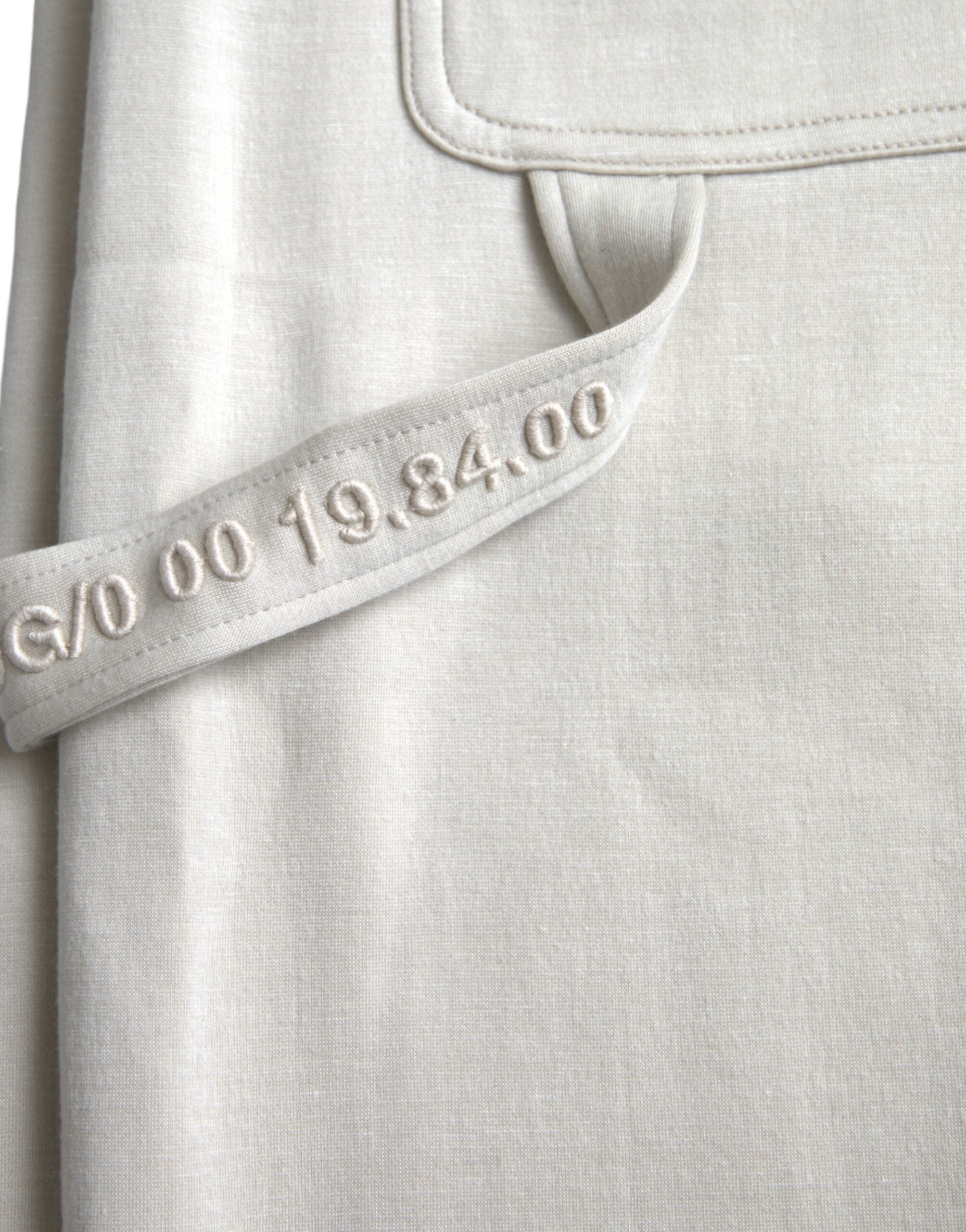 Dolce & Gabbana Off White Viskos Cargo Jogger Träningsbyxor Byxor