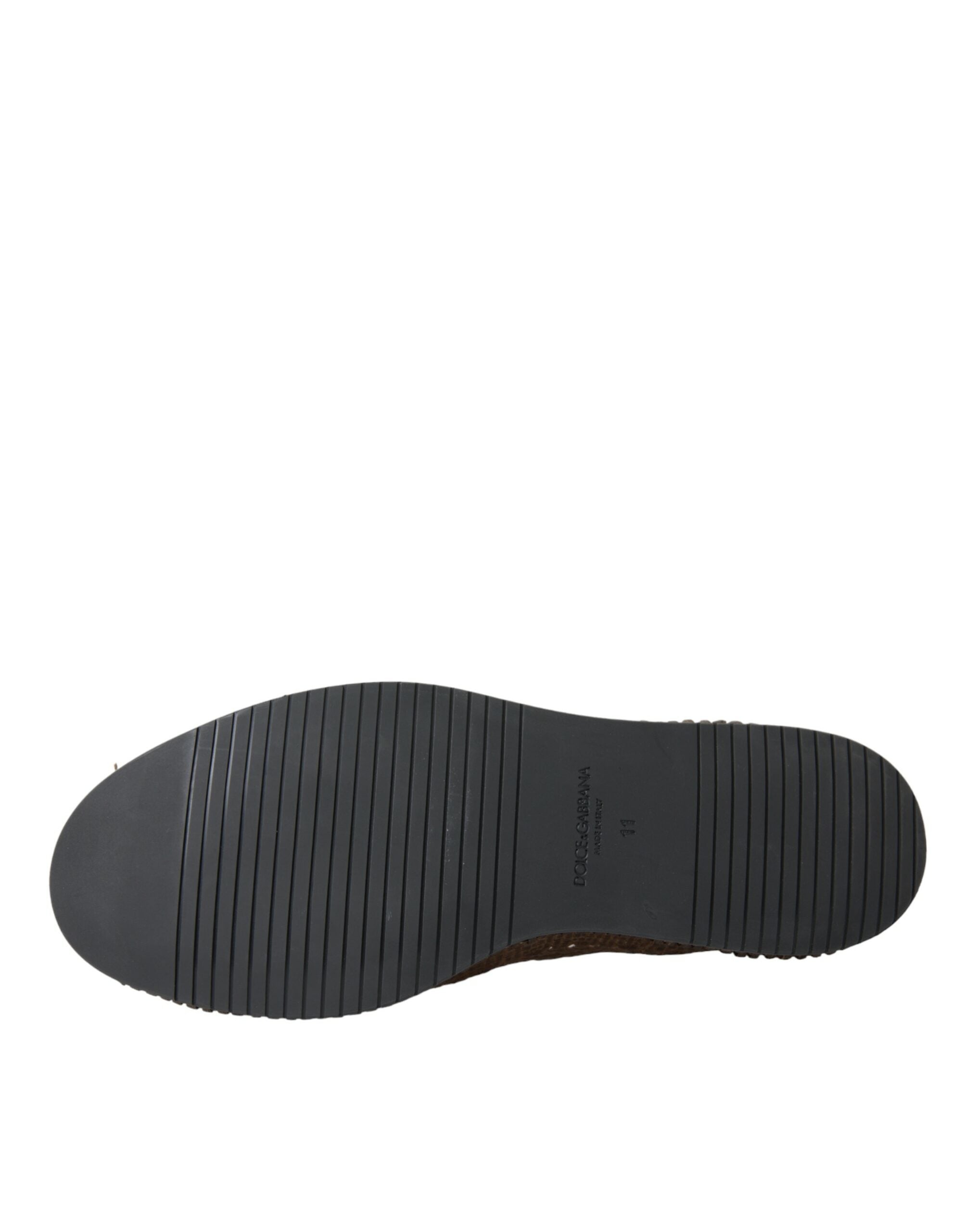 Dolce & Gabbana Bruna Vävda Läderloafers Casual Skor