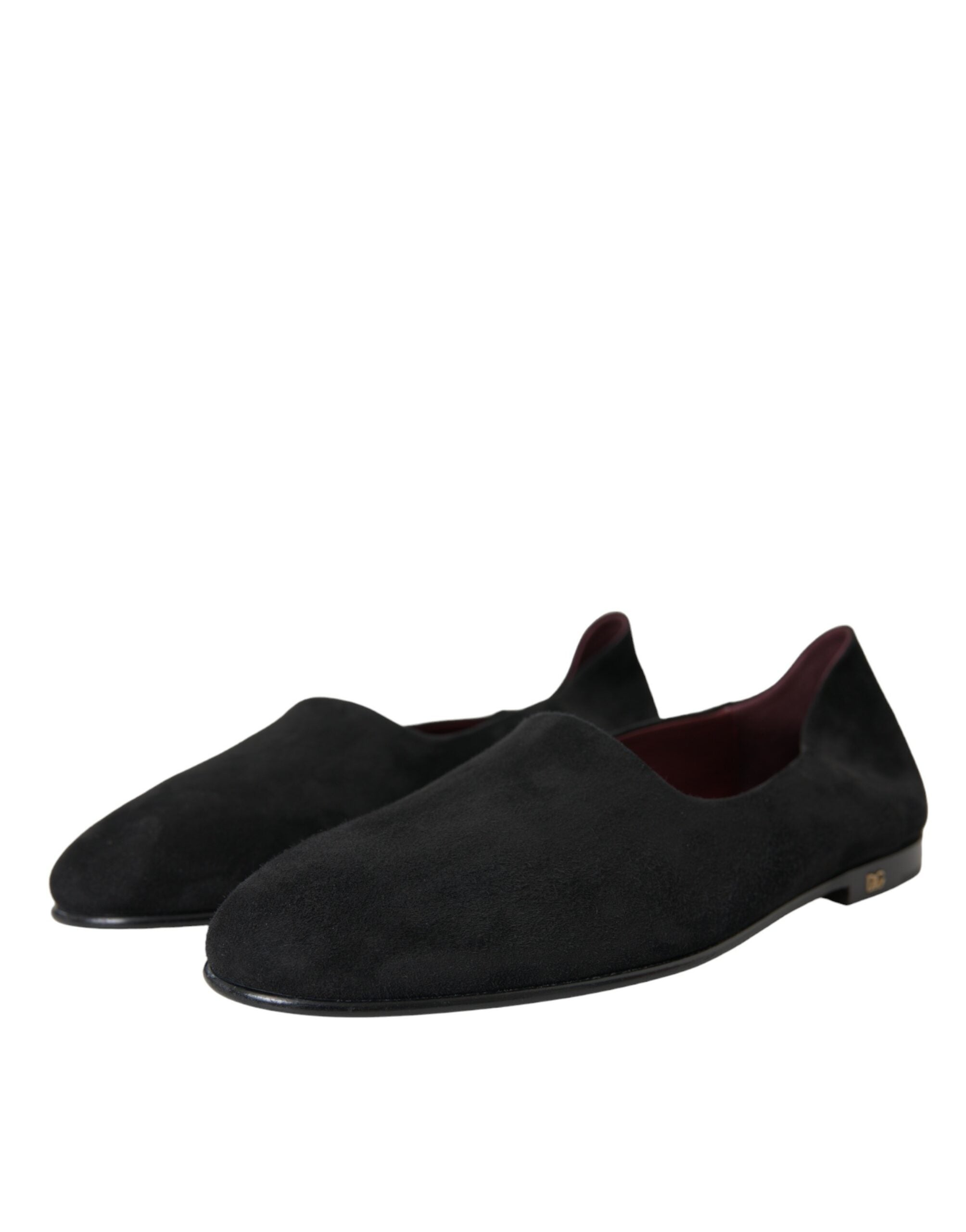 Dolce & Gabbana svarta mockaloafers för formella klänningar slip-on-skor