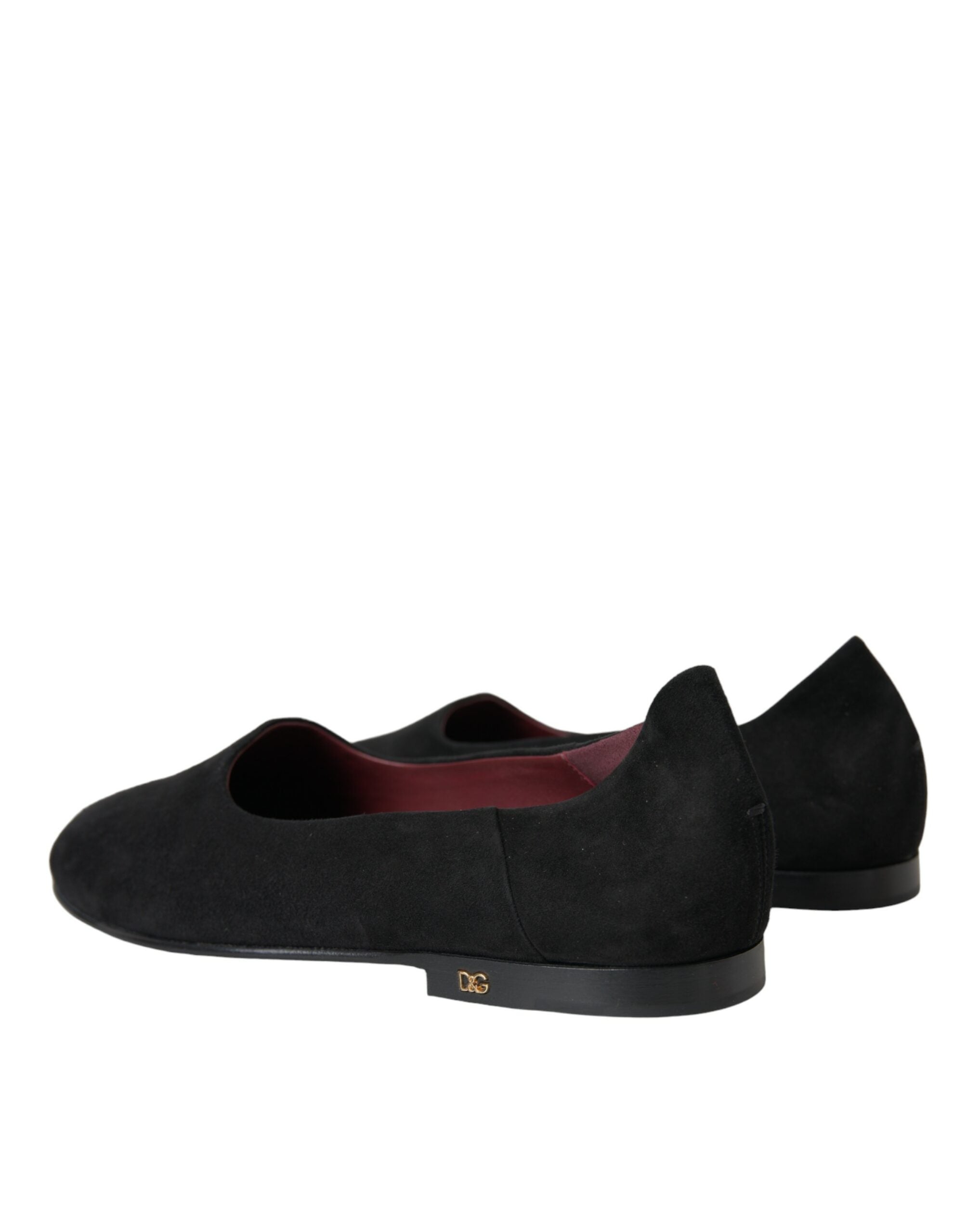 Dolce & Gabbana svarta mockaloafers för formella klänningar slip-on-skor