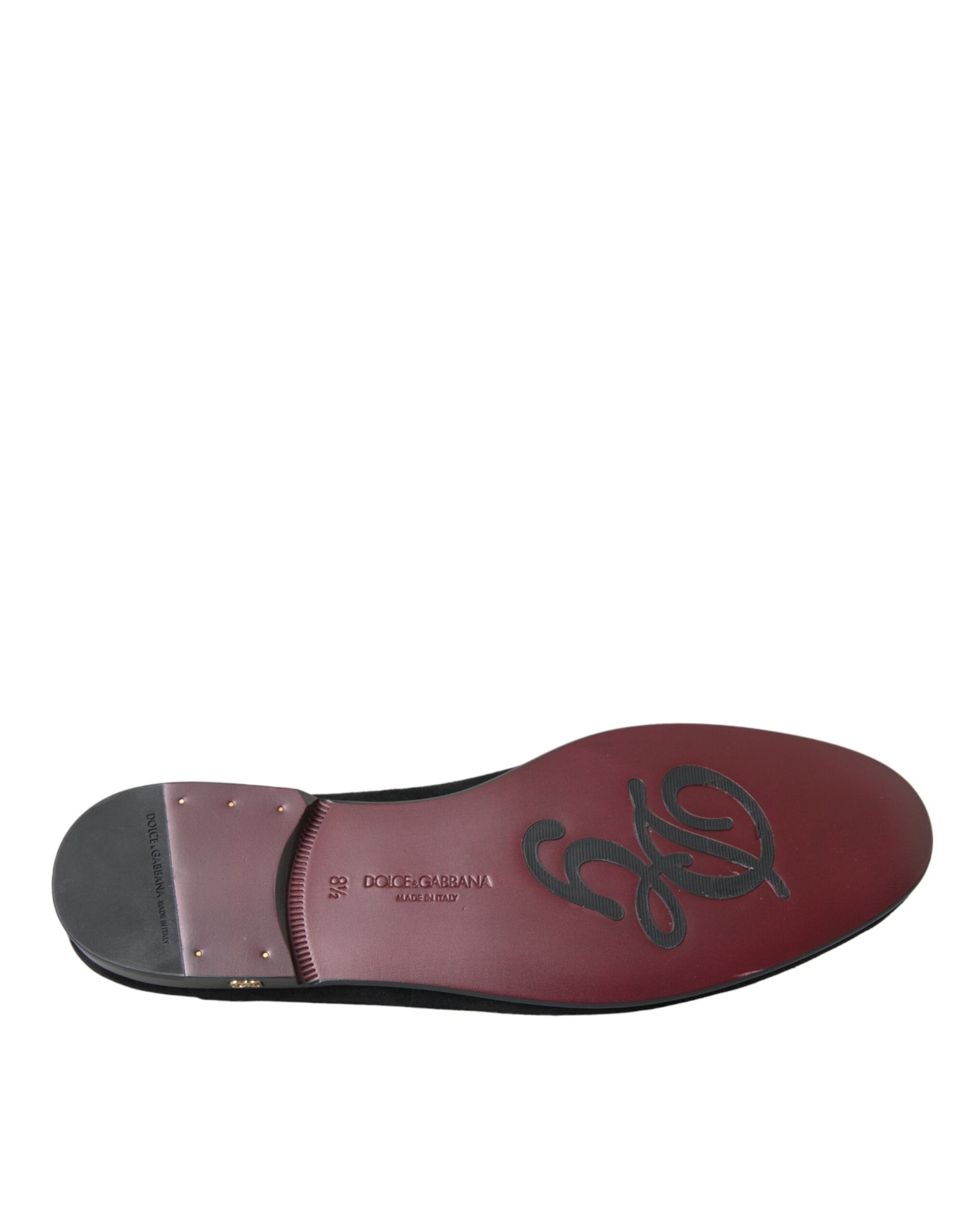 Dolce & Gabbana svarta mockaloafers för formella klänningar slip-on-skor