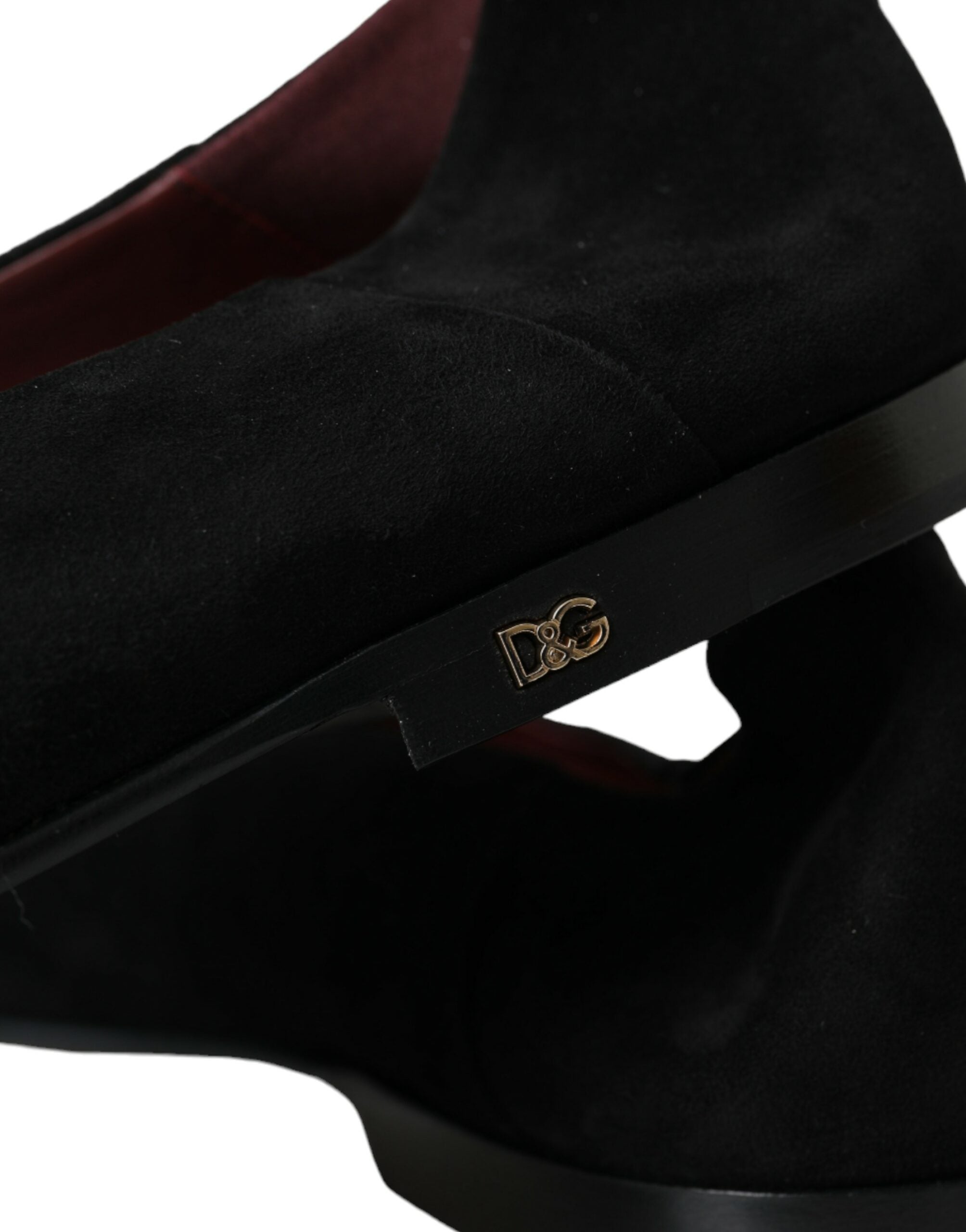 Dolce & Gabbana svarta mockaloafers för formella klänningar slip-on-skor