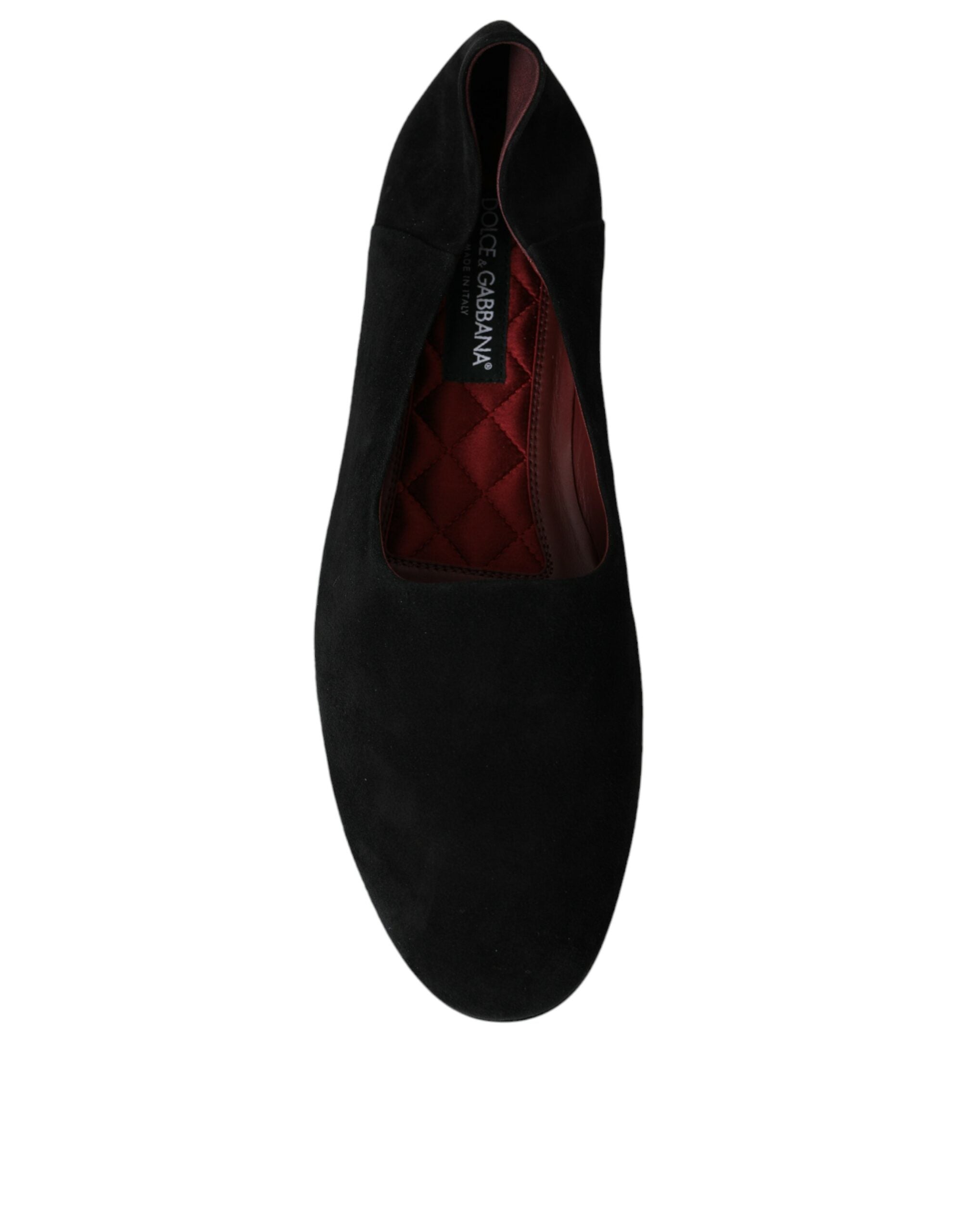 Dolce & Gabbana svarta mockaloafers för formella klänningar slip-on-skor