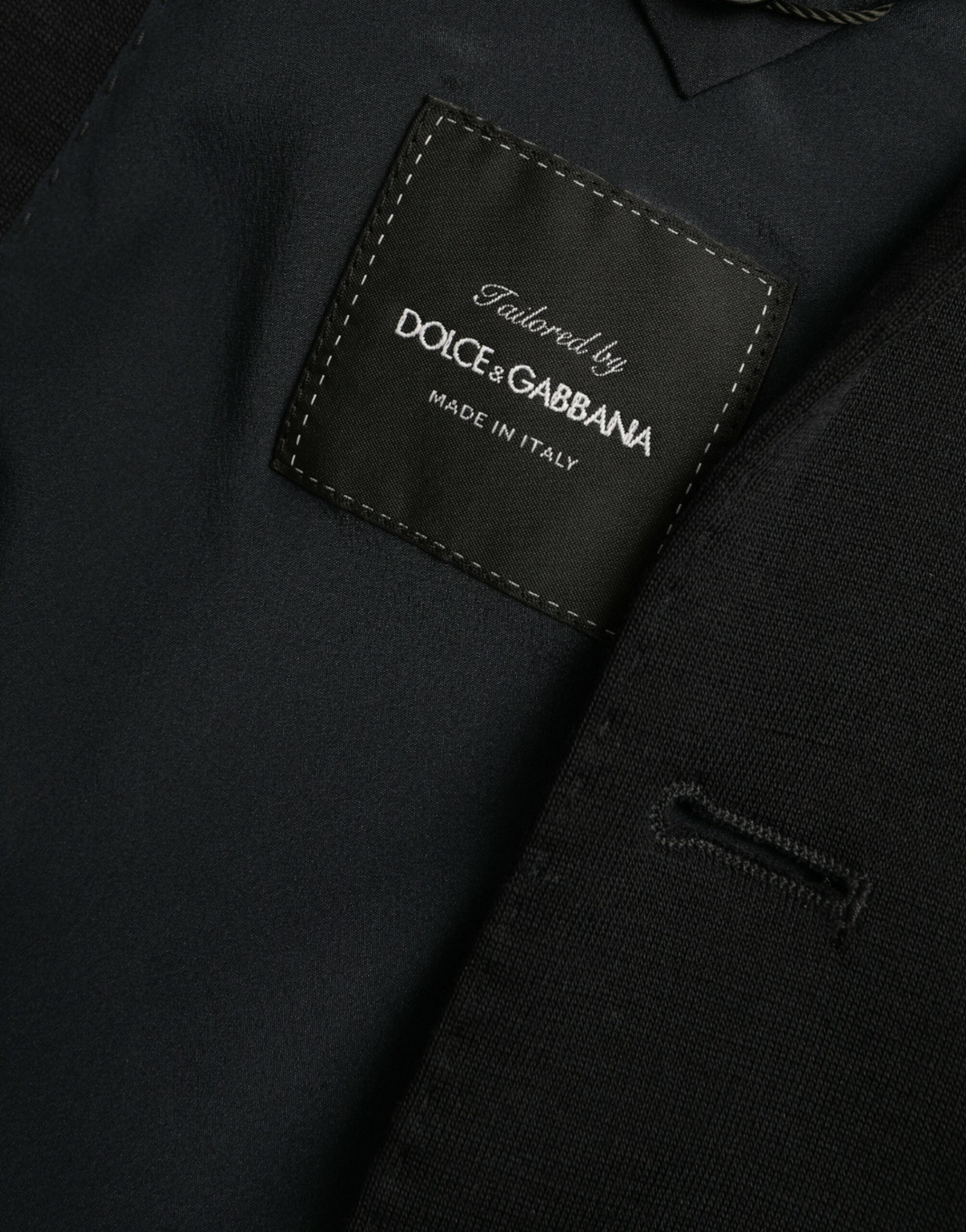 Dolce & Gabbana Svart Ull Enkelknäppt Kavaj