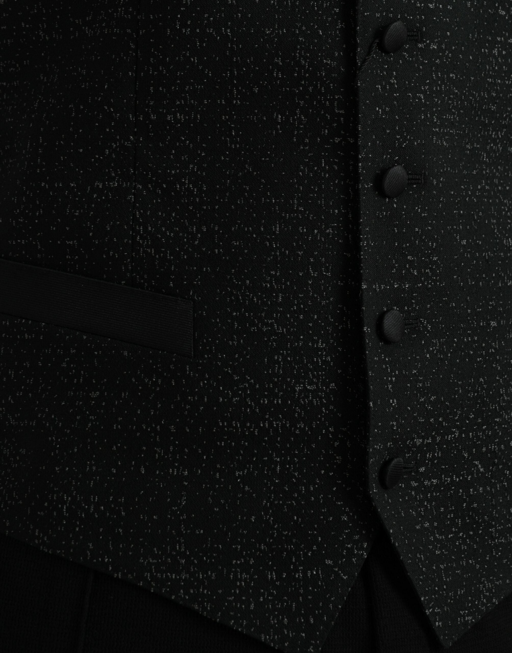 Dolce & Gabbana Svart Brun Sidenväst Klänning Formell Väst