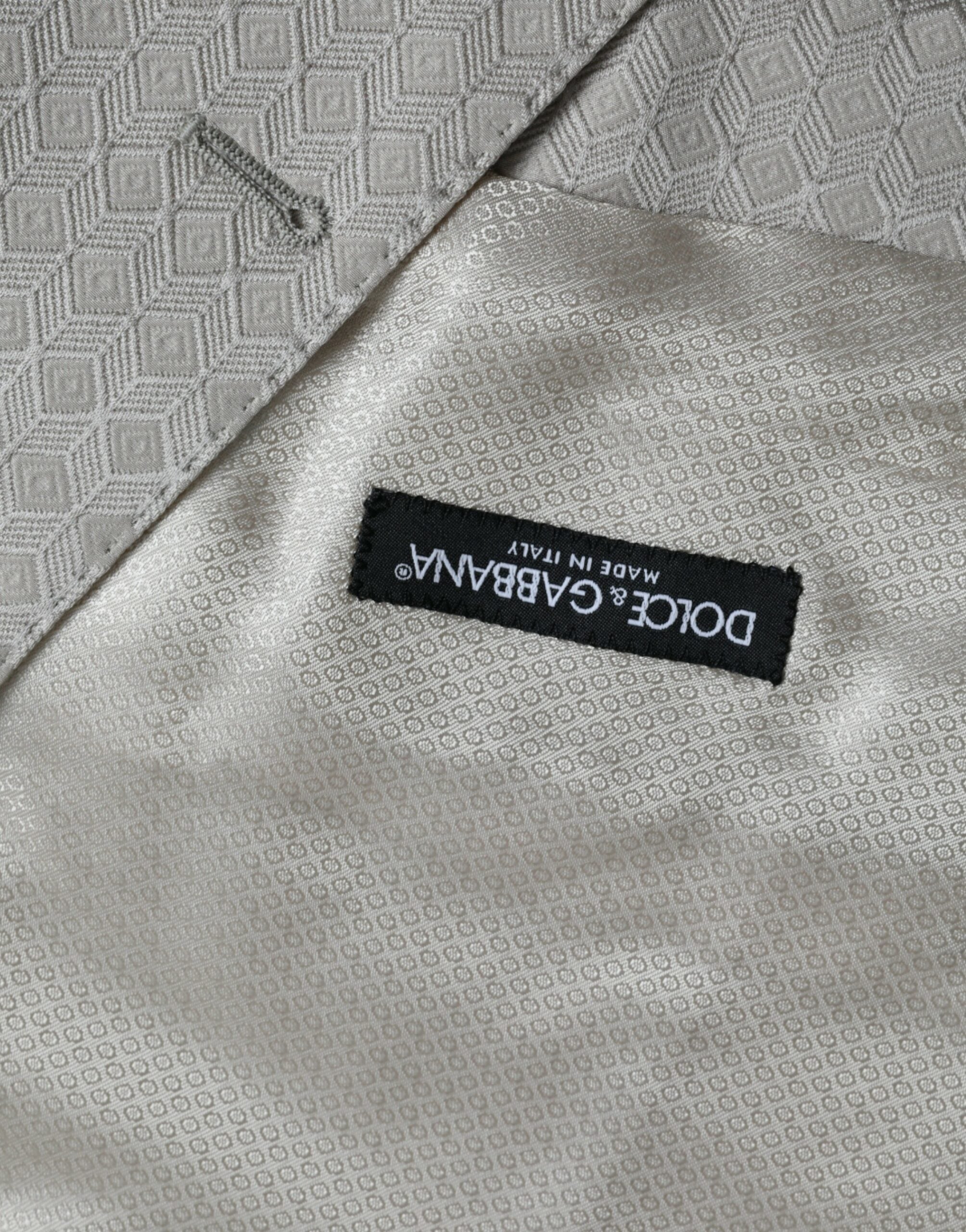 Dolce & Gabbana Off White Bomullsväst Klänning Formell Väst