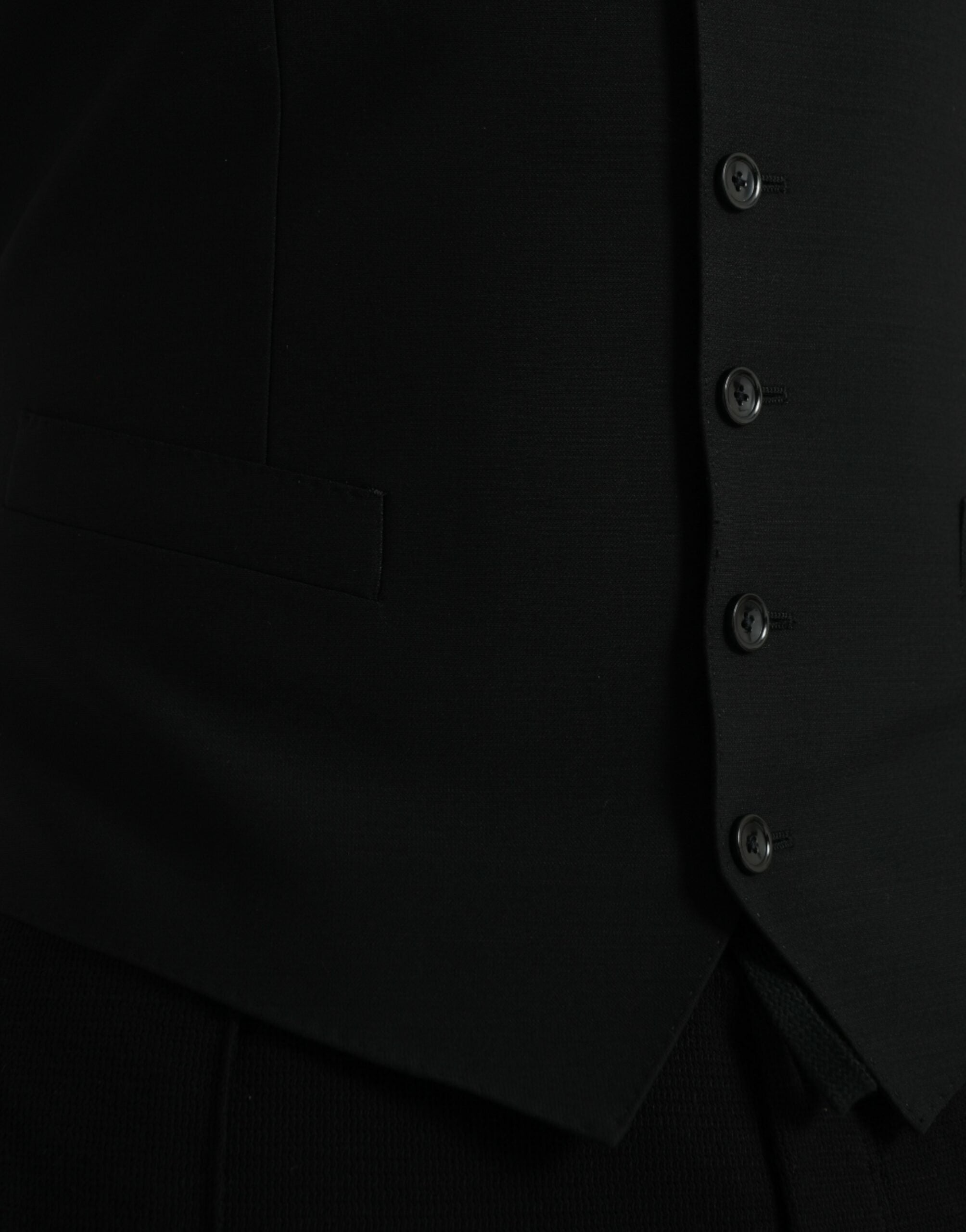 Dolce & Gabbana Svart Ullväst Klänning Formell Väst